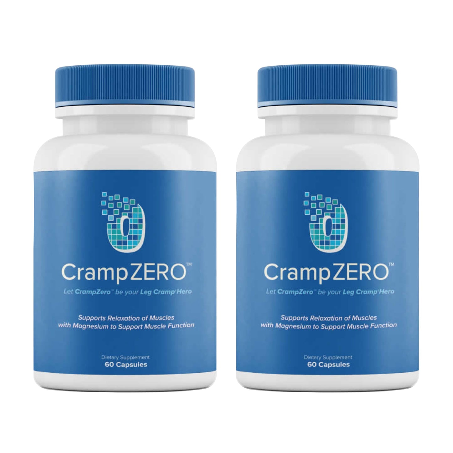 CrampZero Potassium Magnesium for Leg Cramps at Night 120 Capsules