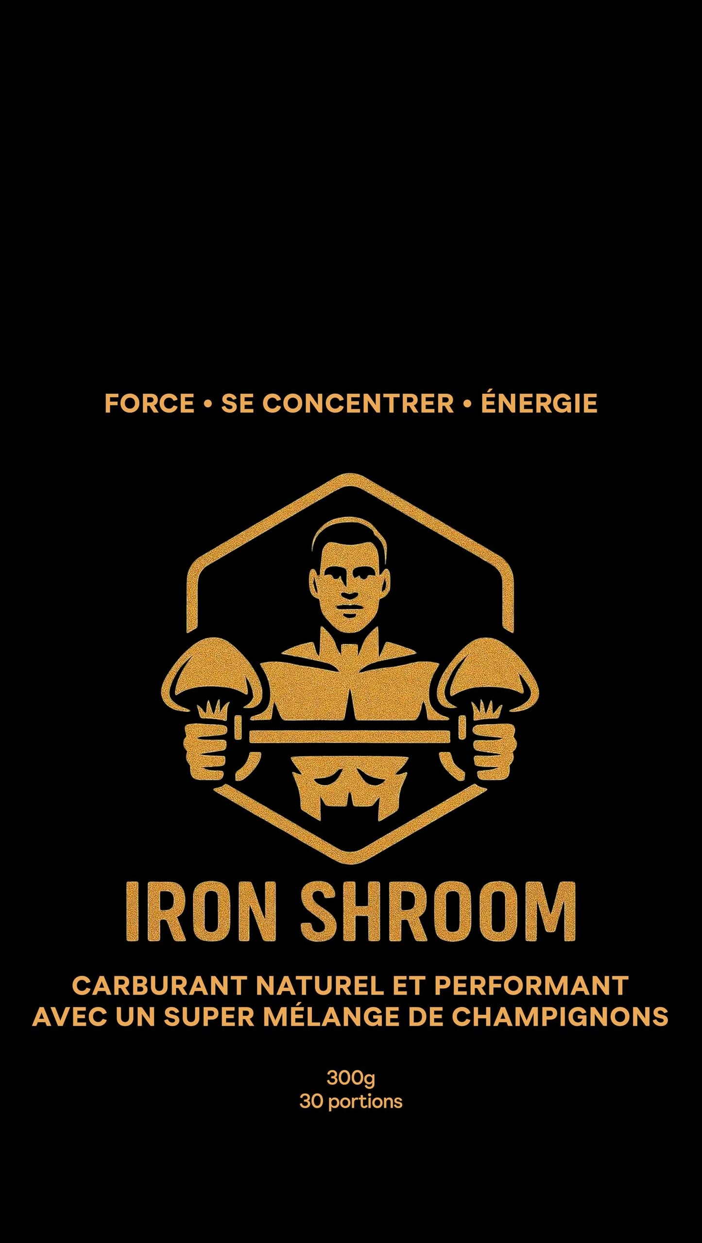 Cognitive Brews Iron Shroom Mushroom Superblend Powder, Chocolate-Flavoured, Whey & Creatine, 10.5 oz