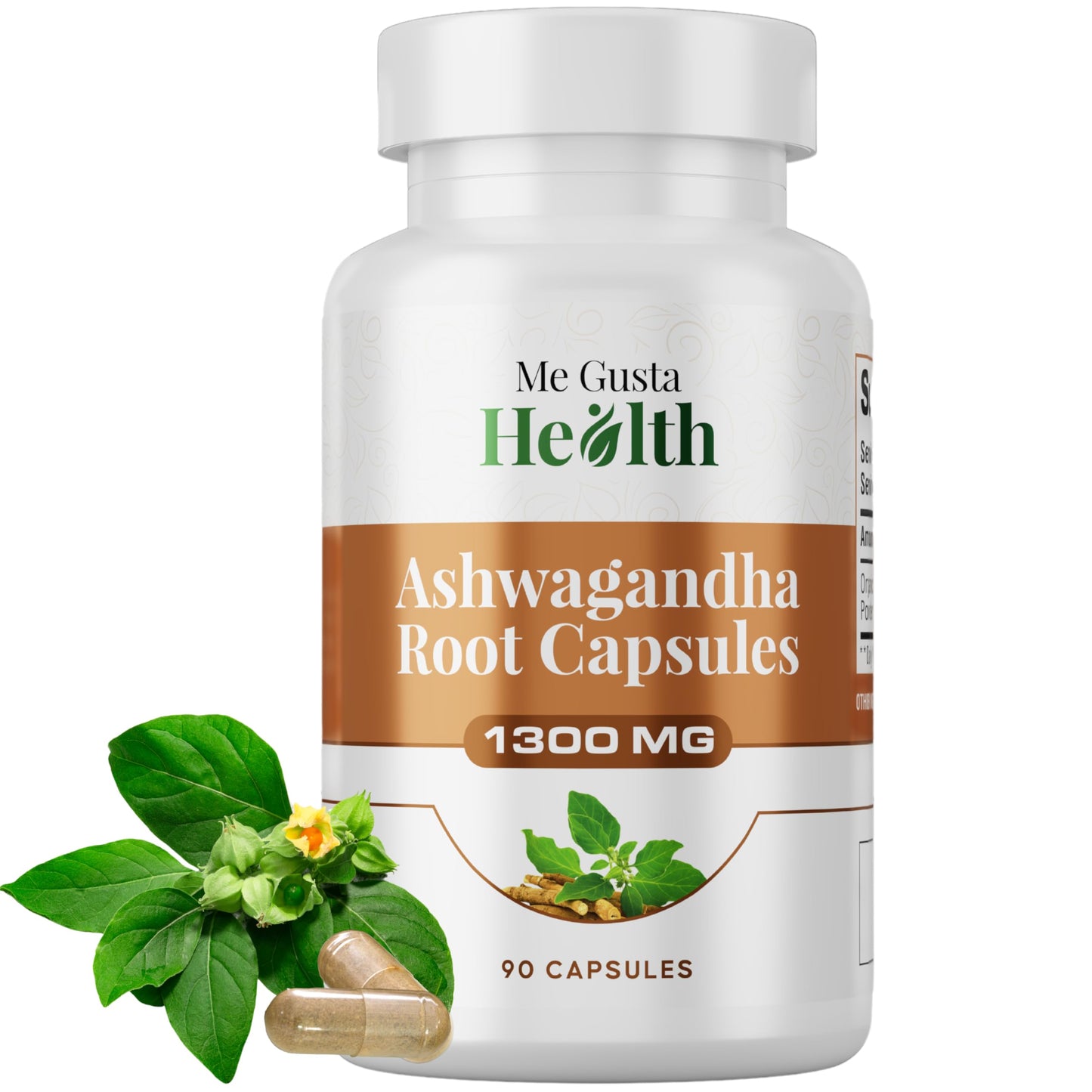 ME GUSTA HEALTH Ashwagandha Root Powder Capsule 90 Capsules