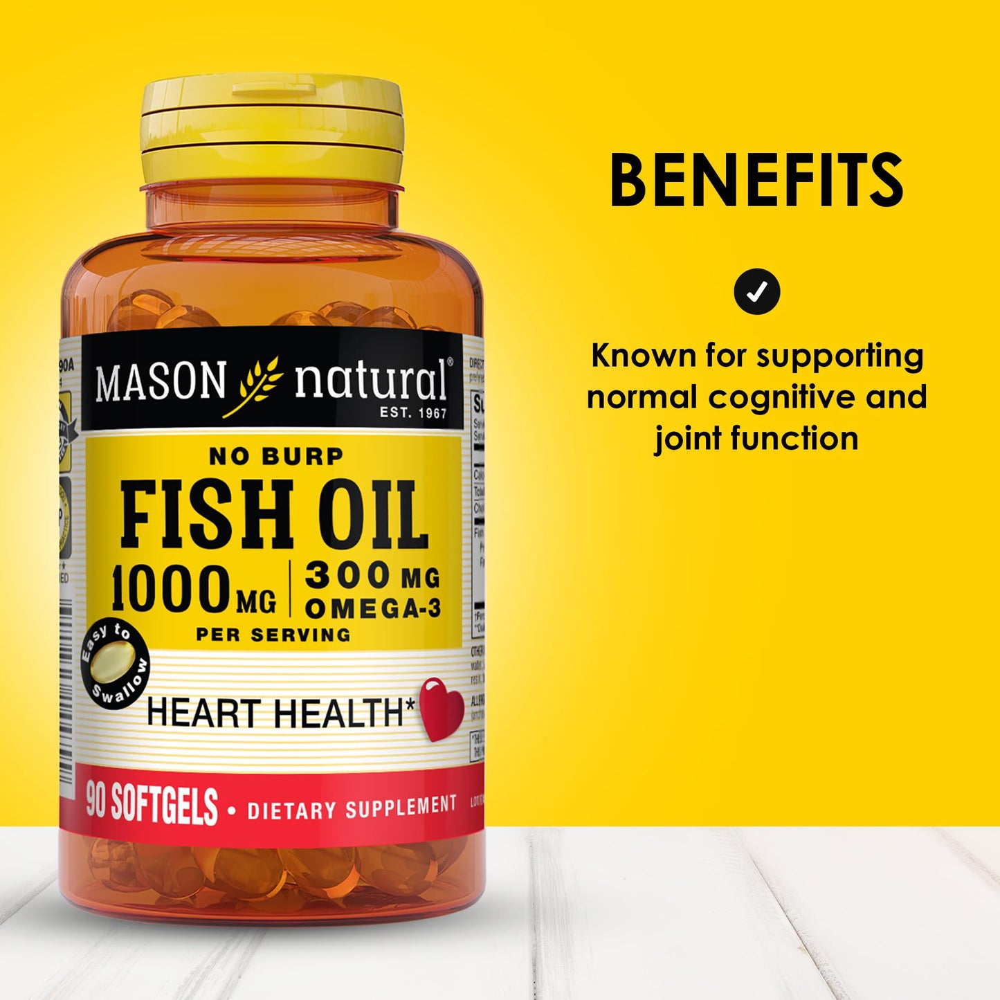Mason Natural Omega 3 Fish Oil Softgels 270