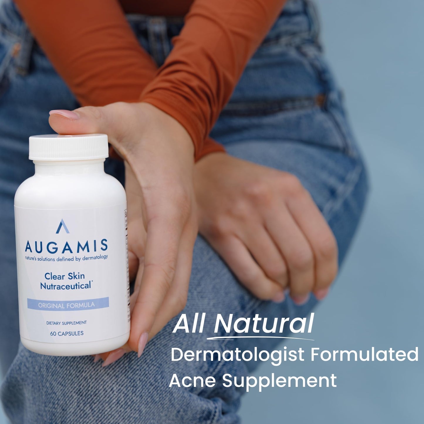 Augamis Hormonal Acne Treatment for Women DIM-Free Capsules 180 Count