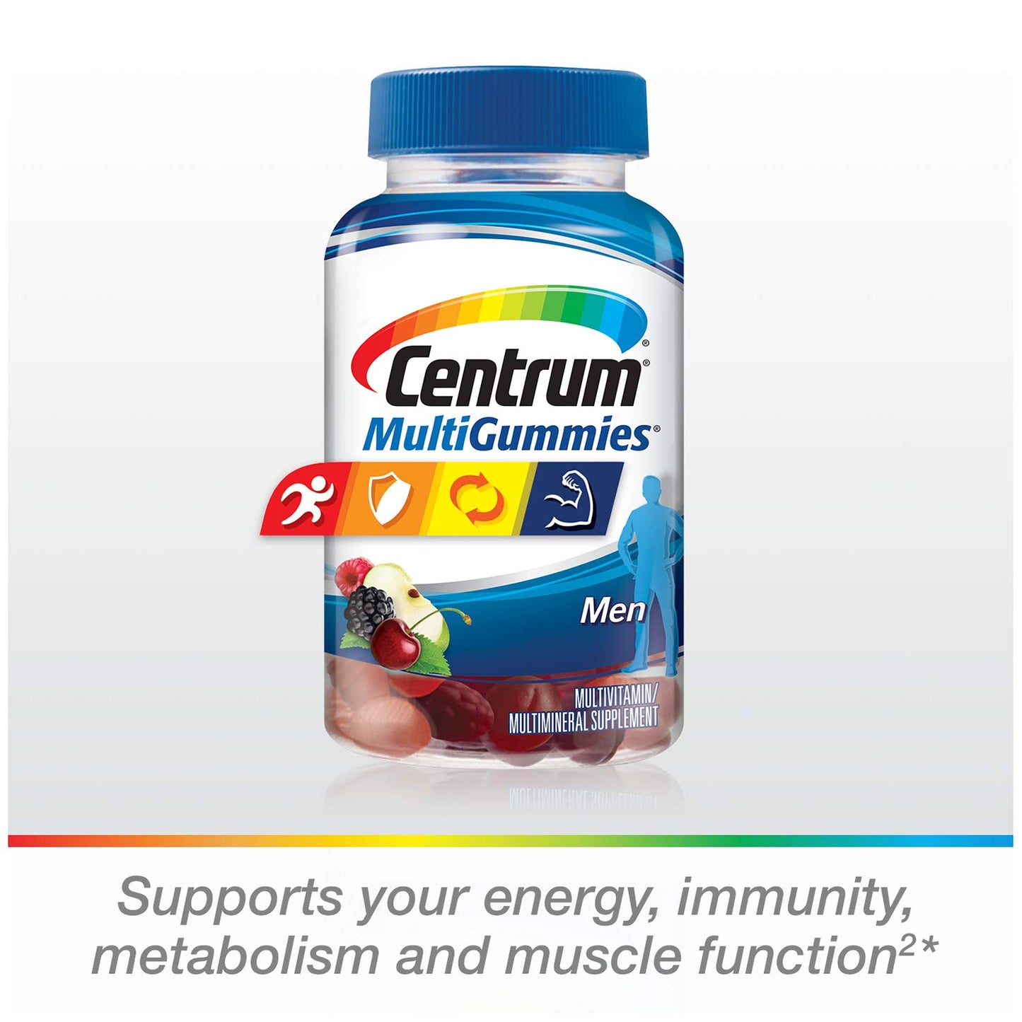 Centrum MultiGummies Gummy Multivitamin For Women 50 Plus With Vitamin D3, B6 And B12, 90 Count