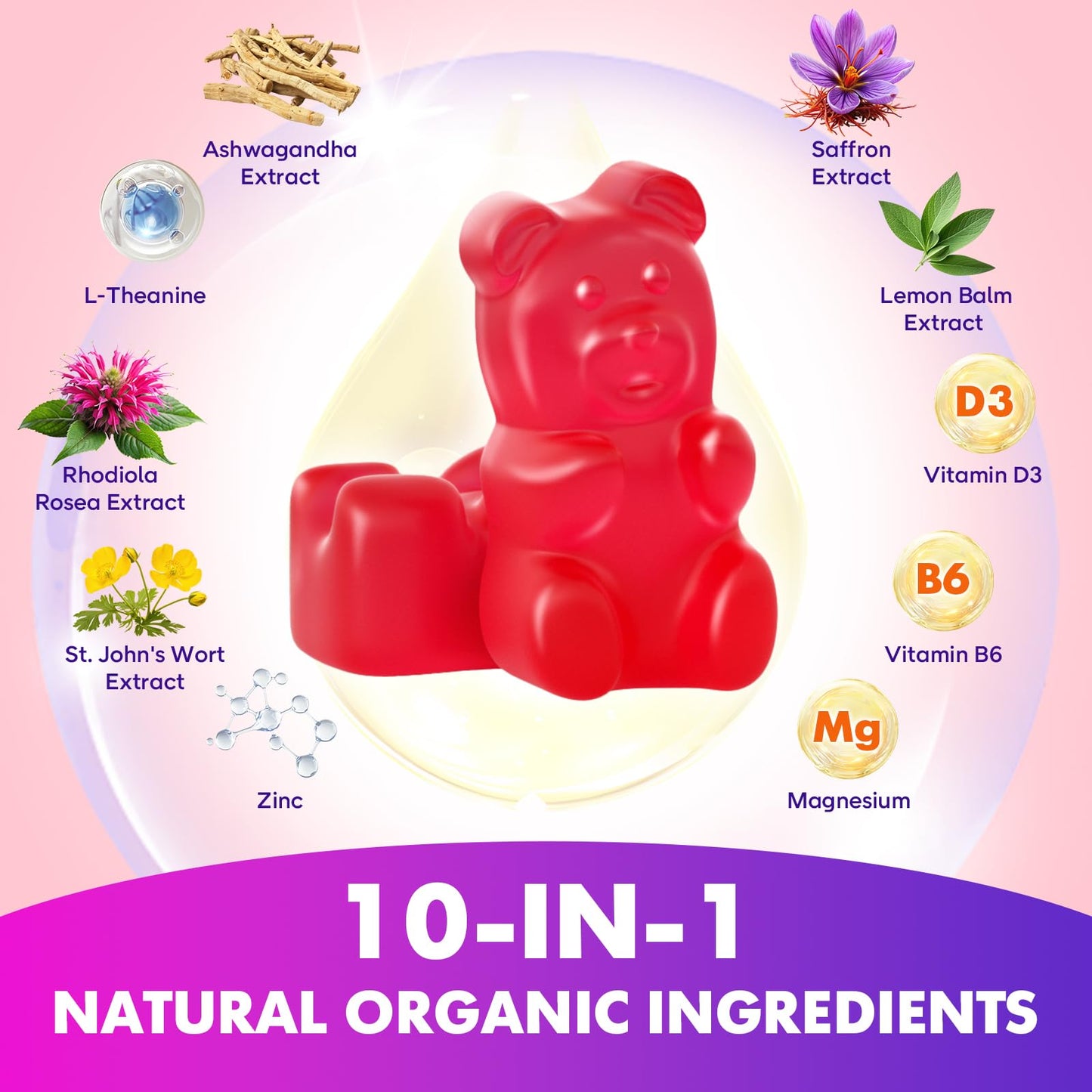 softbear Saffron Gummies Gummy 60 Count