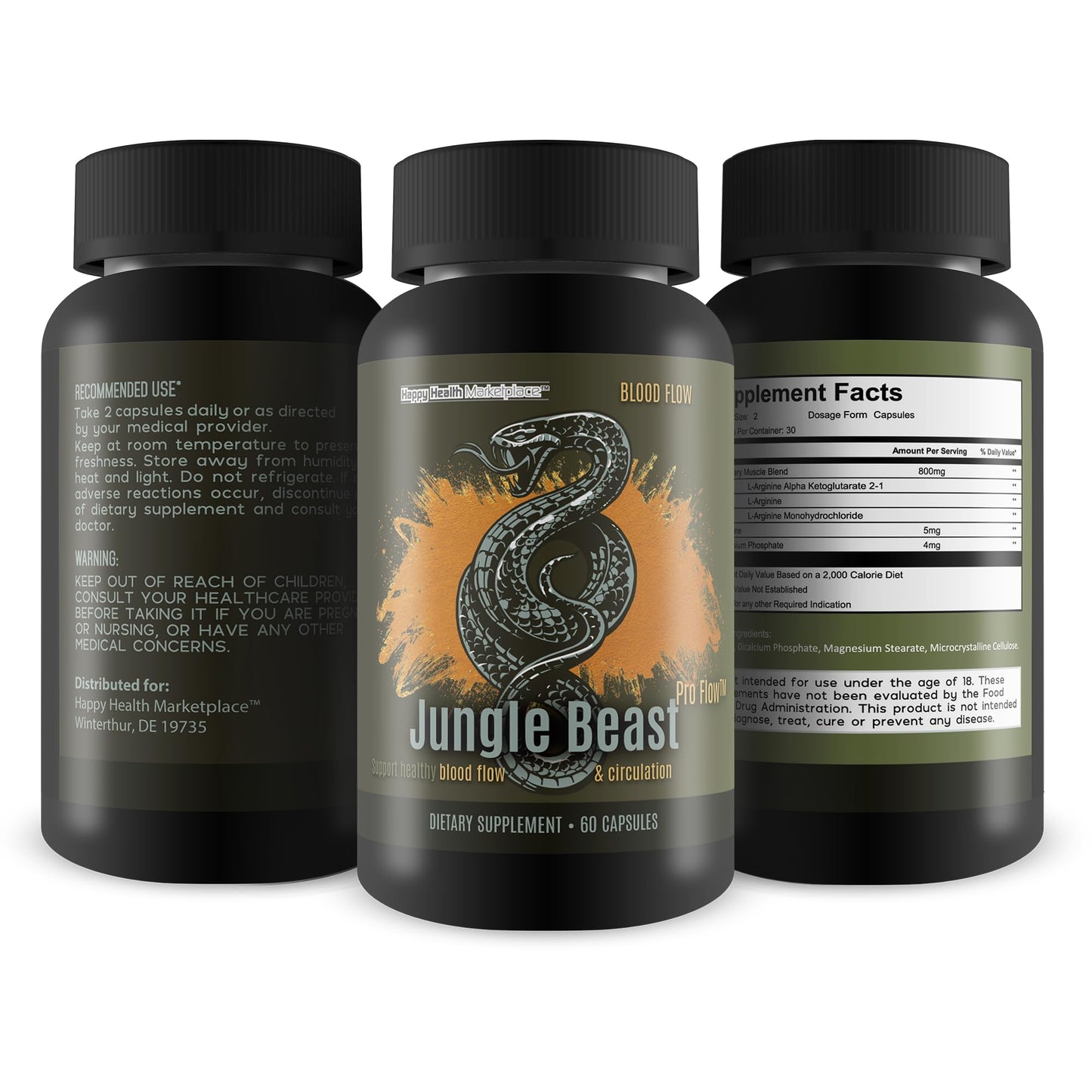 Happy Health Marketplace Jungle Beast Pro Flow Capsule 60 Count