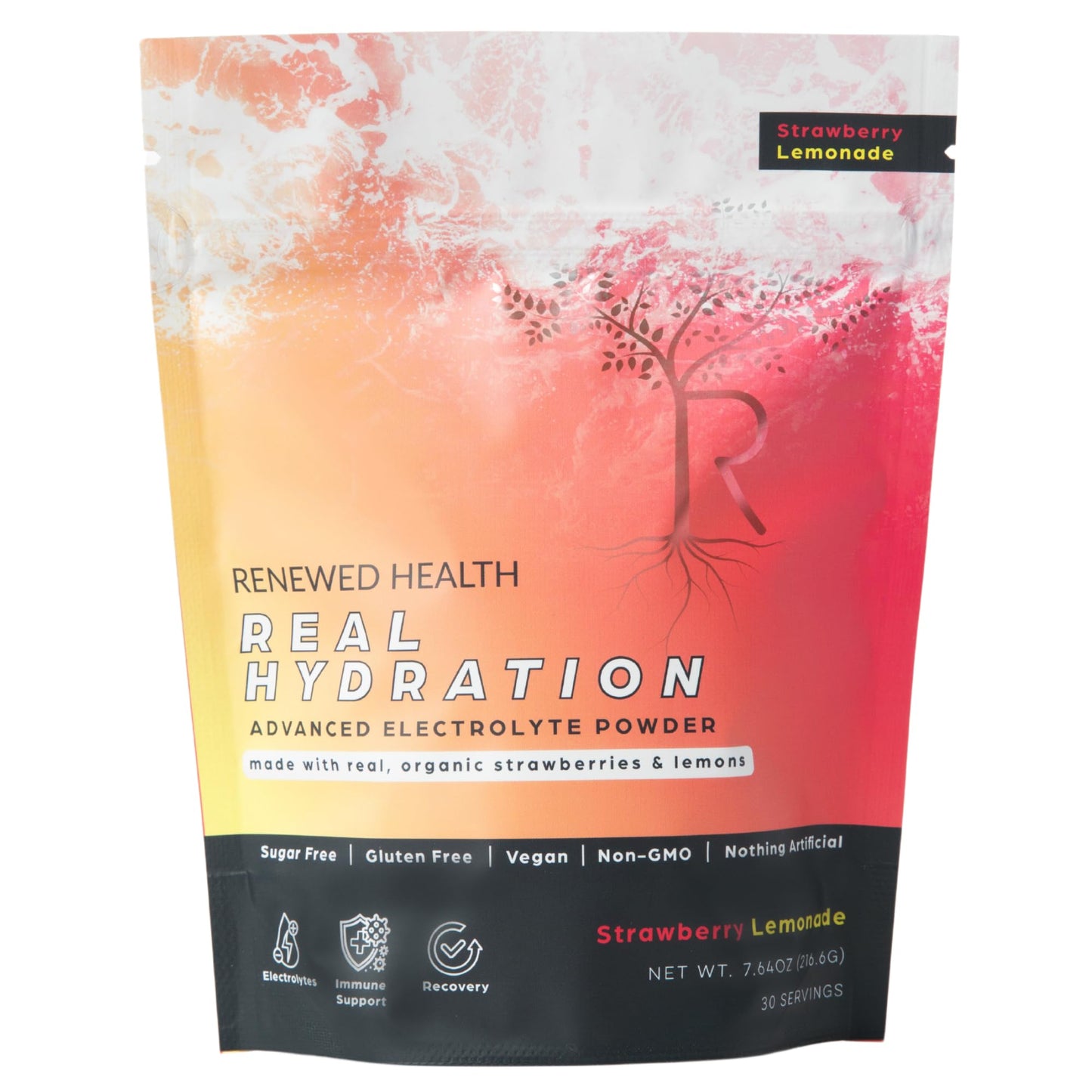 Renewed Health Real Hydration Advanced Electrolyte Powder 7.64 Ounce