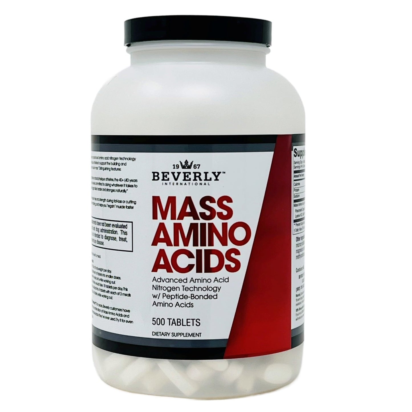Beverly International Mass Amino Acids Tablets 500 Tablets