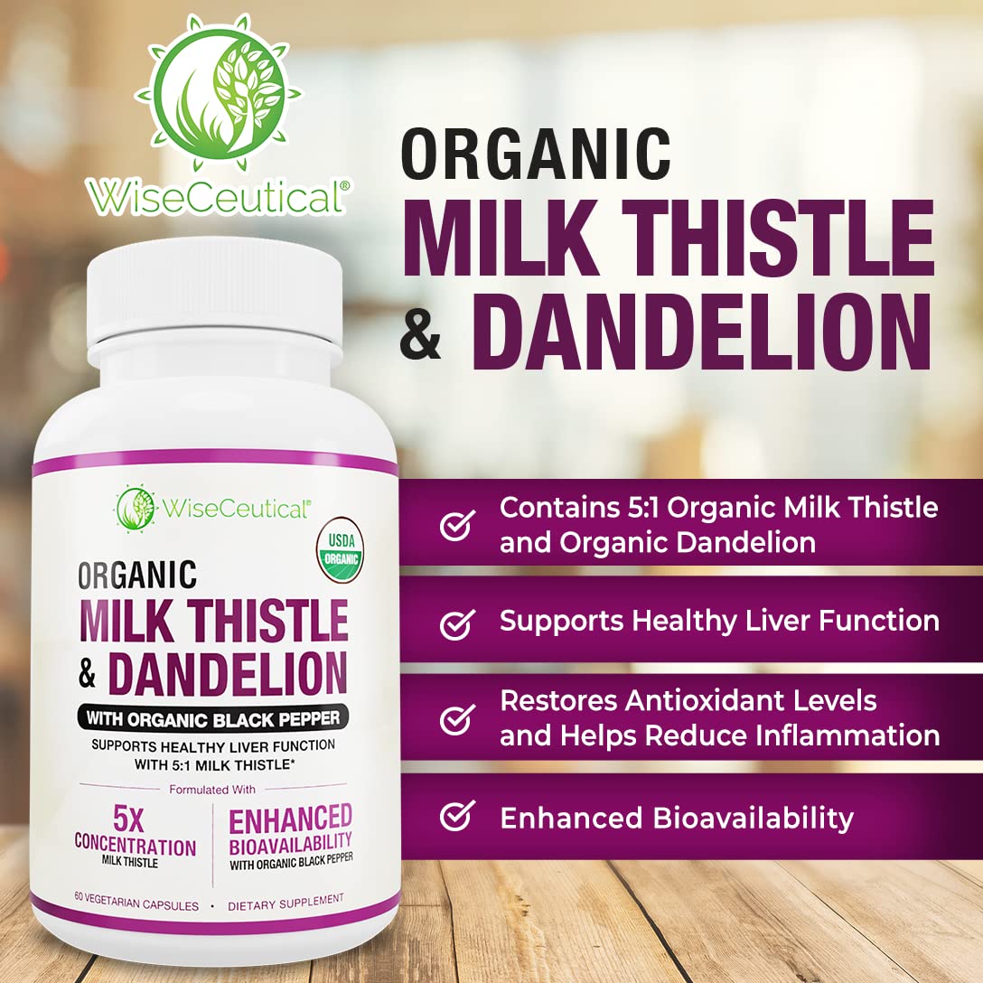 Wiseceutical Milk Thistle Capsules, 3 Count