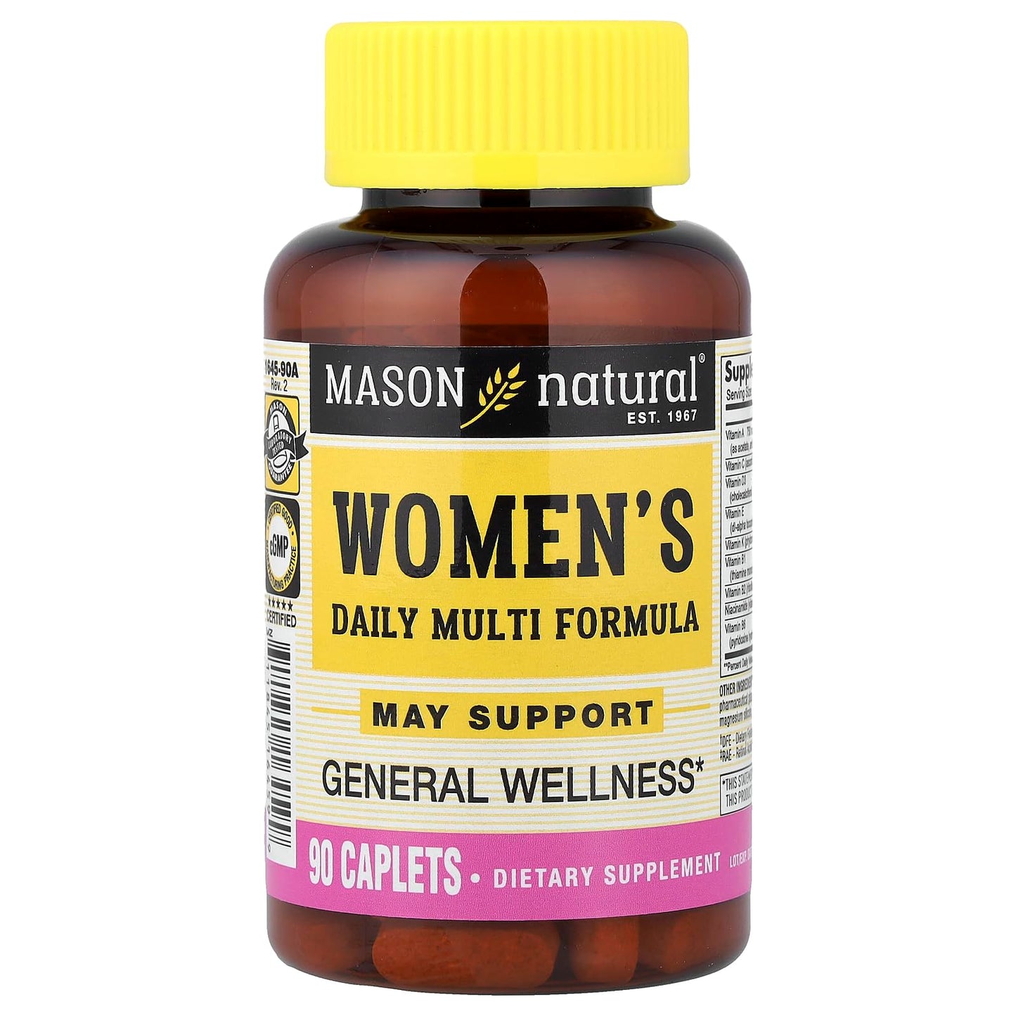 Mason Natural Women's Daily Multi Formula Tablets, 90 Count