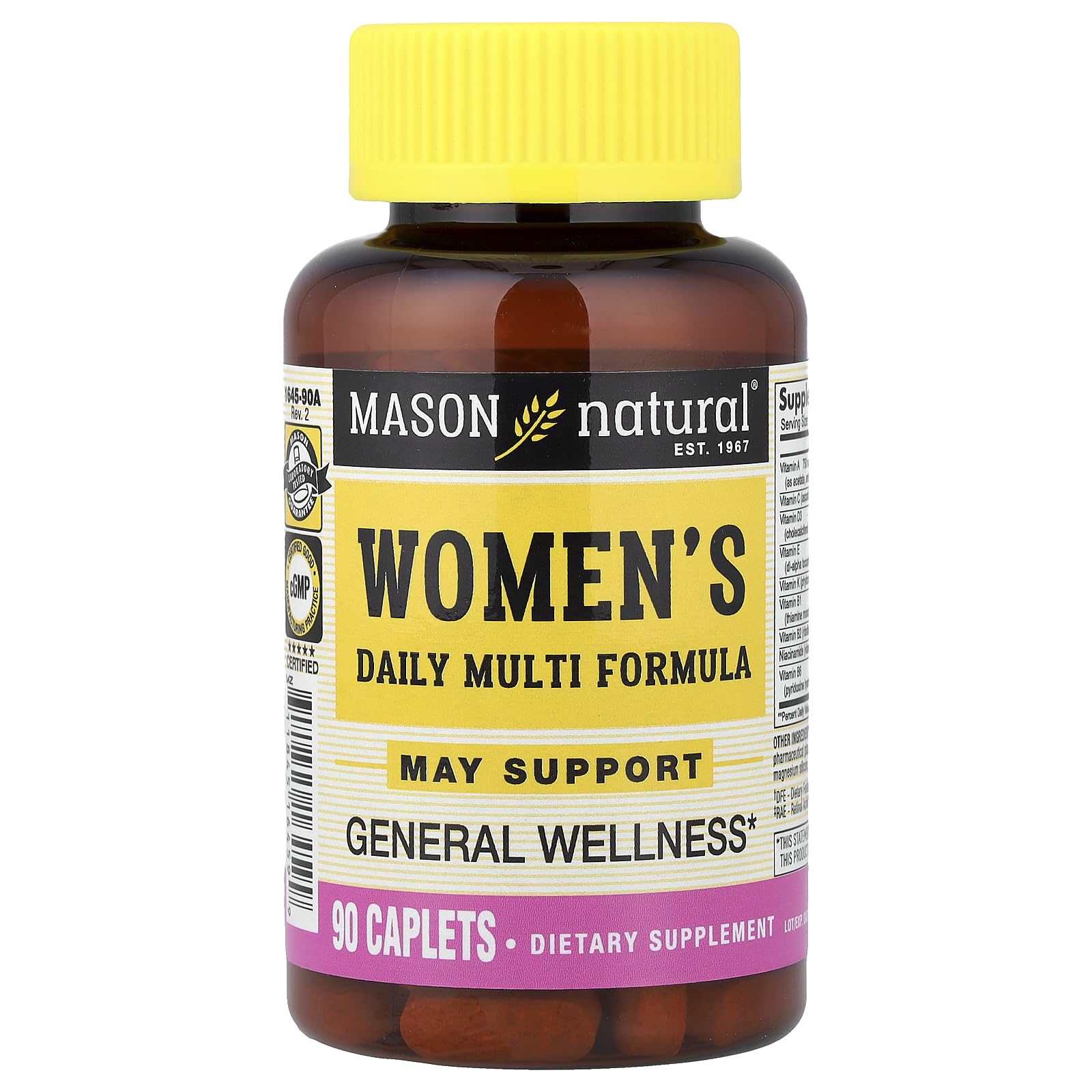 Mason Natural Women's Daily Multi Formula Tablets, 90 Count