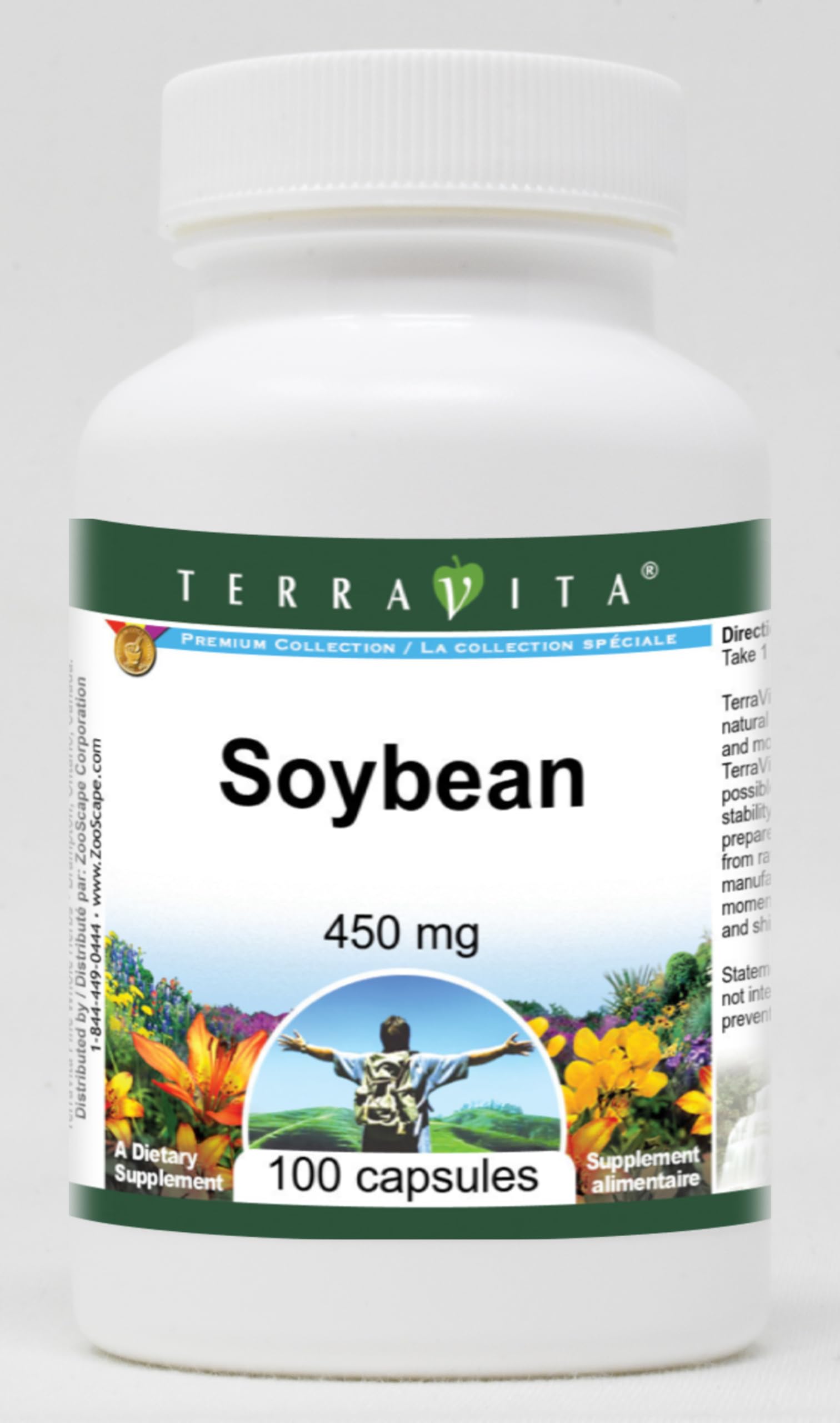 Terravita Soybean 450 mg Capsules, 100 Count