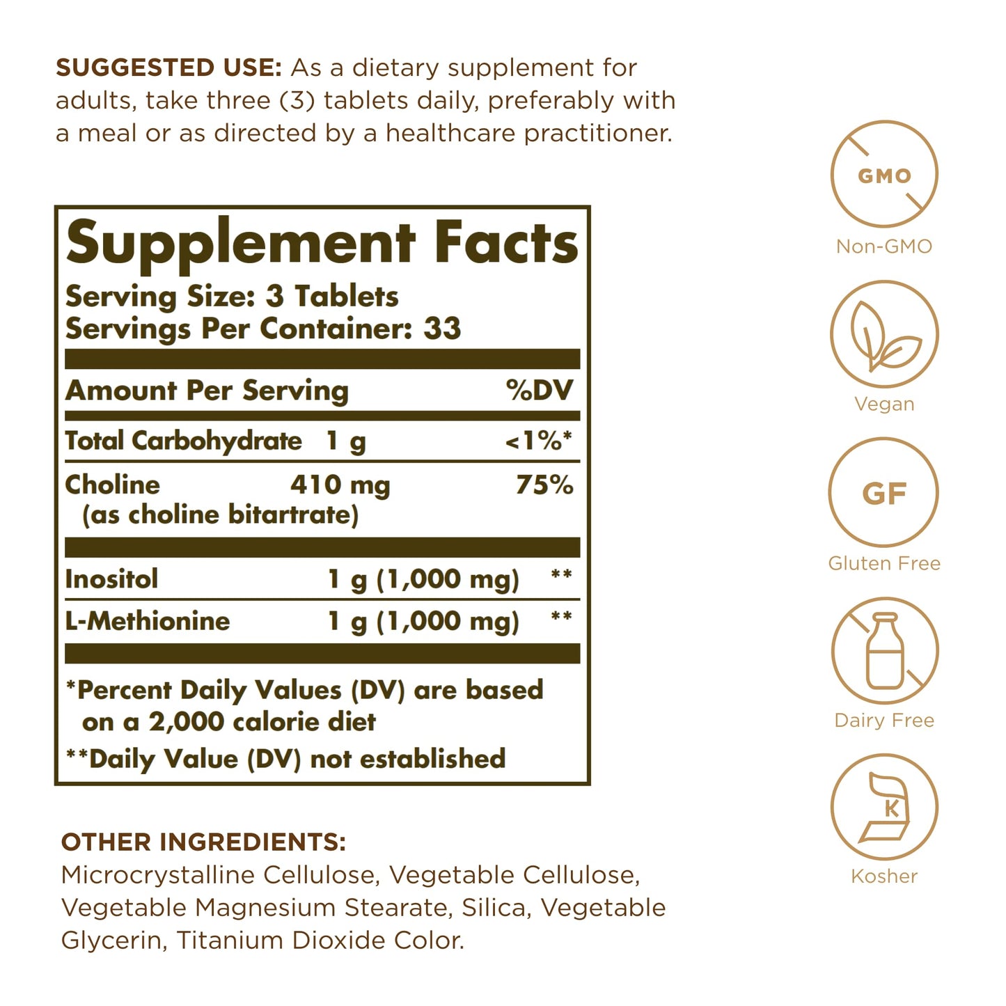 Solgar Lipotropic Factors Tablets 100 Count