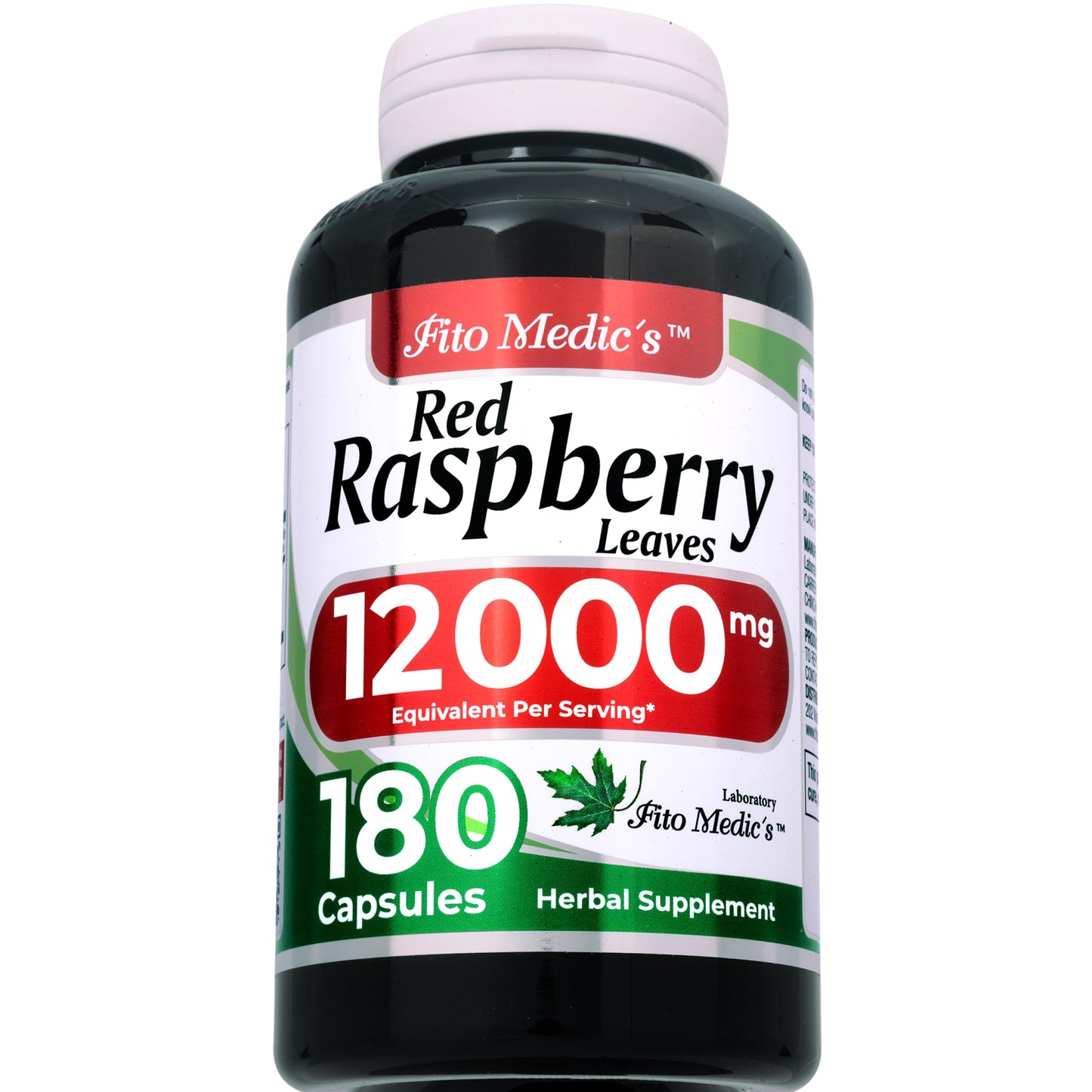 FITO MEDIC'S Red Raspberry Leaf Capsules 180 Count