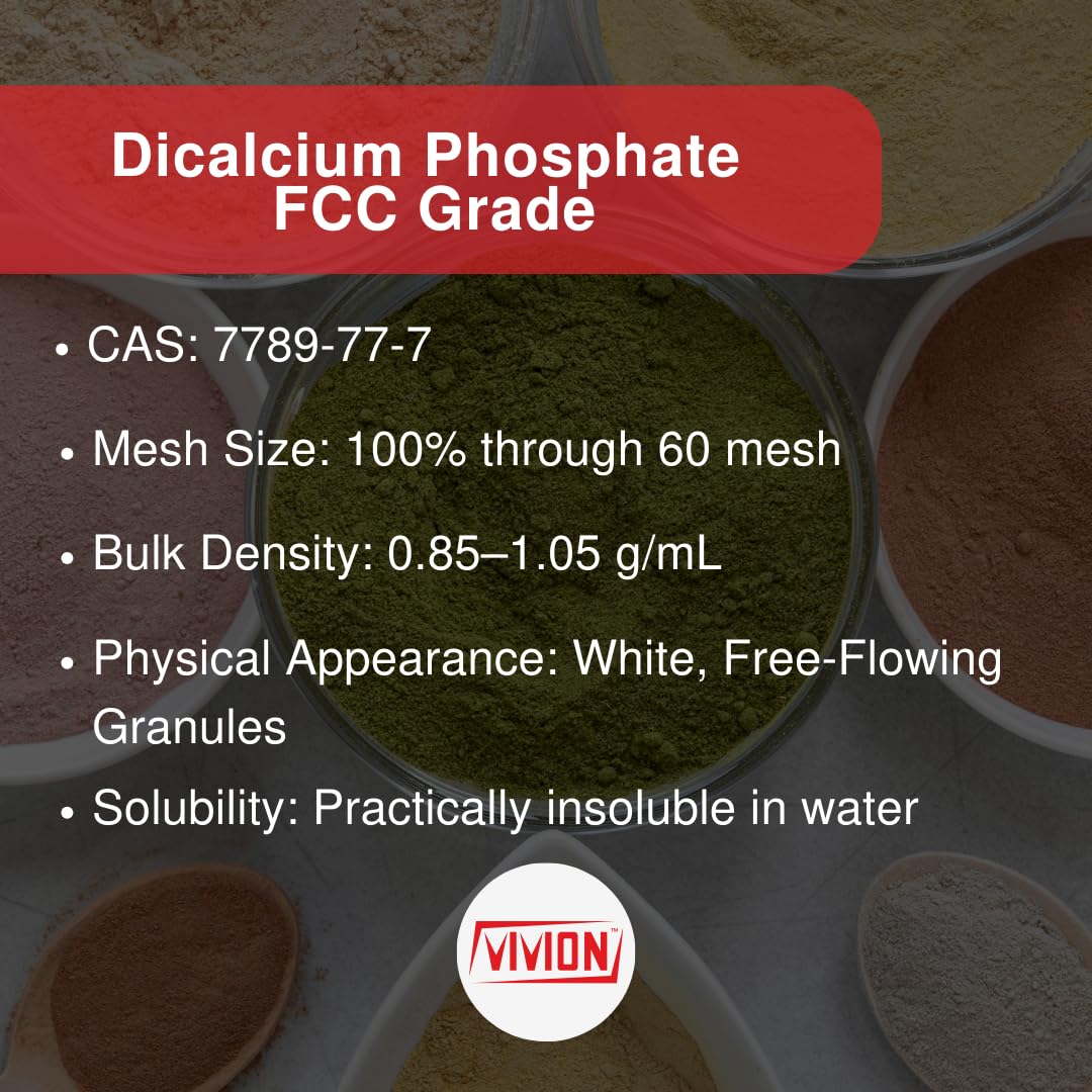 Vivion Dicalcium Phosphate Anhydrous Powder 11.02 Pound (Pack of 1) 176.37