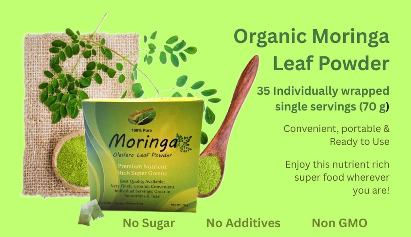 EgyptianRENEW Moringa Leaf Powder 70 g