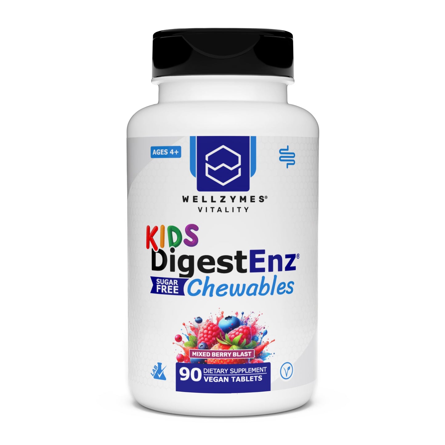 Wellzymes DigestEnz Kids Tablets 90 Count