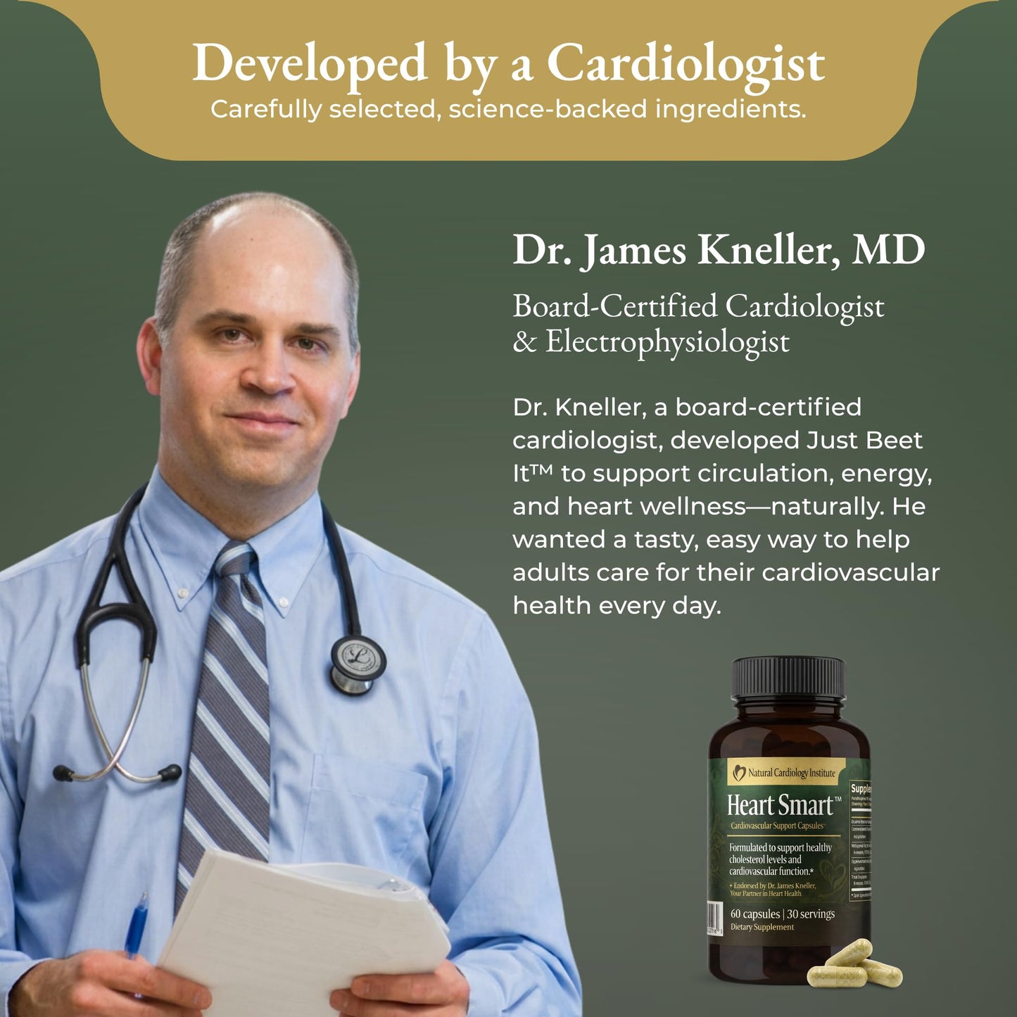 Natural Cardiology Institute Heart Smart 60 Capsules