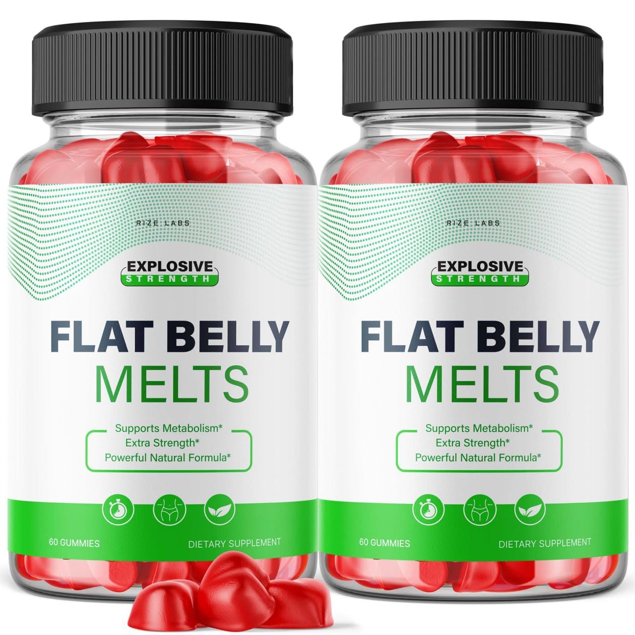 Rize Labs Flat Belly Melts Keto ACV Gummies, 120 Gummies