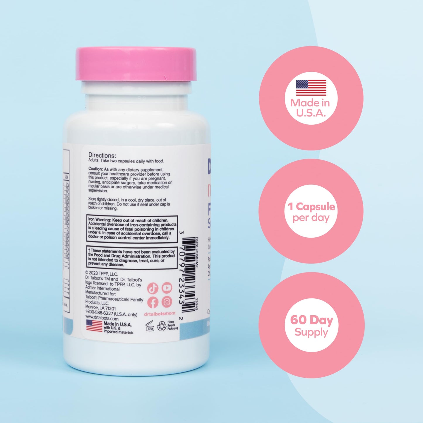 Dr. Talbot's Mom Fertility Support Multi-Vitamins Capsules 60 Capsules
