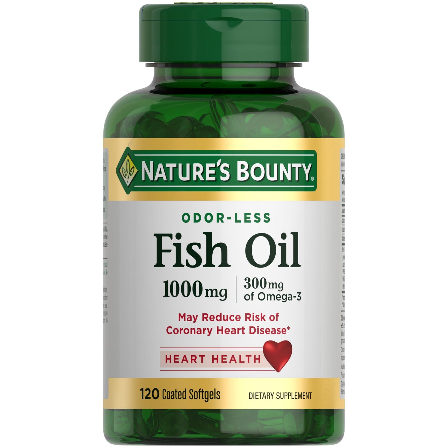 Nature's Bounty Fish Oil Softgels 120 Count