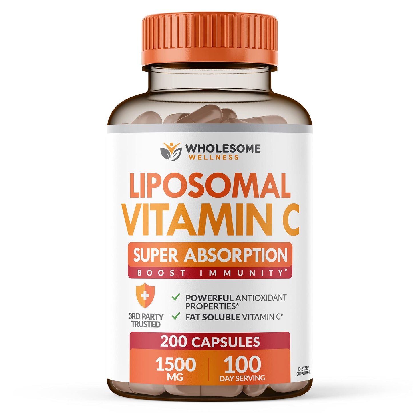 Wholesome Wellness Liposomal Vitamin C Capsules, 320 Capsules
