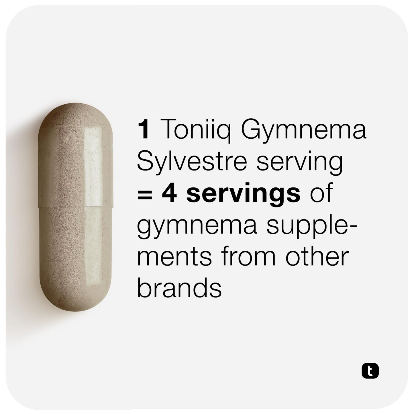 Toniiq Gymnema Sylvestre 500mg Capsules, 120 Count