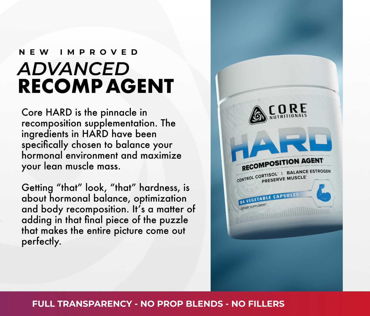 Core Nutritionals Hard Recomposition & Hardening Agent 84 Capsules