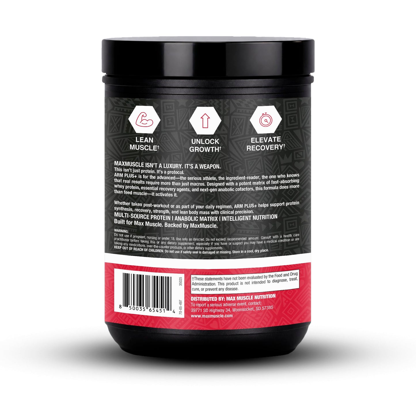 Max Muscle Arm Plus+ Anabolic Recovery Matrix Powder 2.54 Ounce