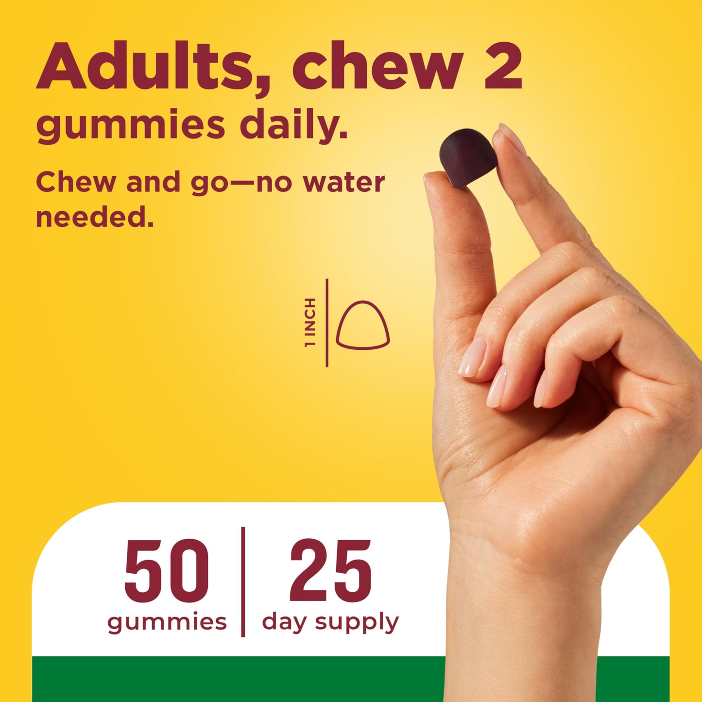 Nature Made Cranberry with Vitamin C Gummies, 50 Count