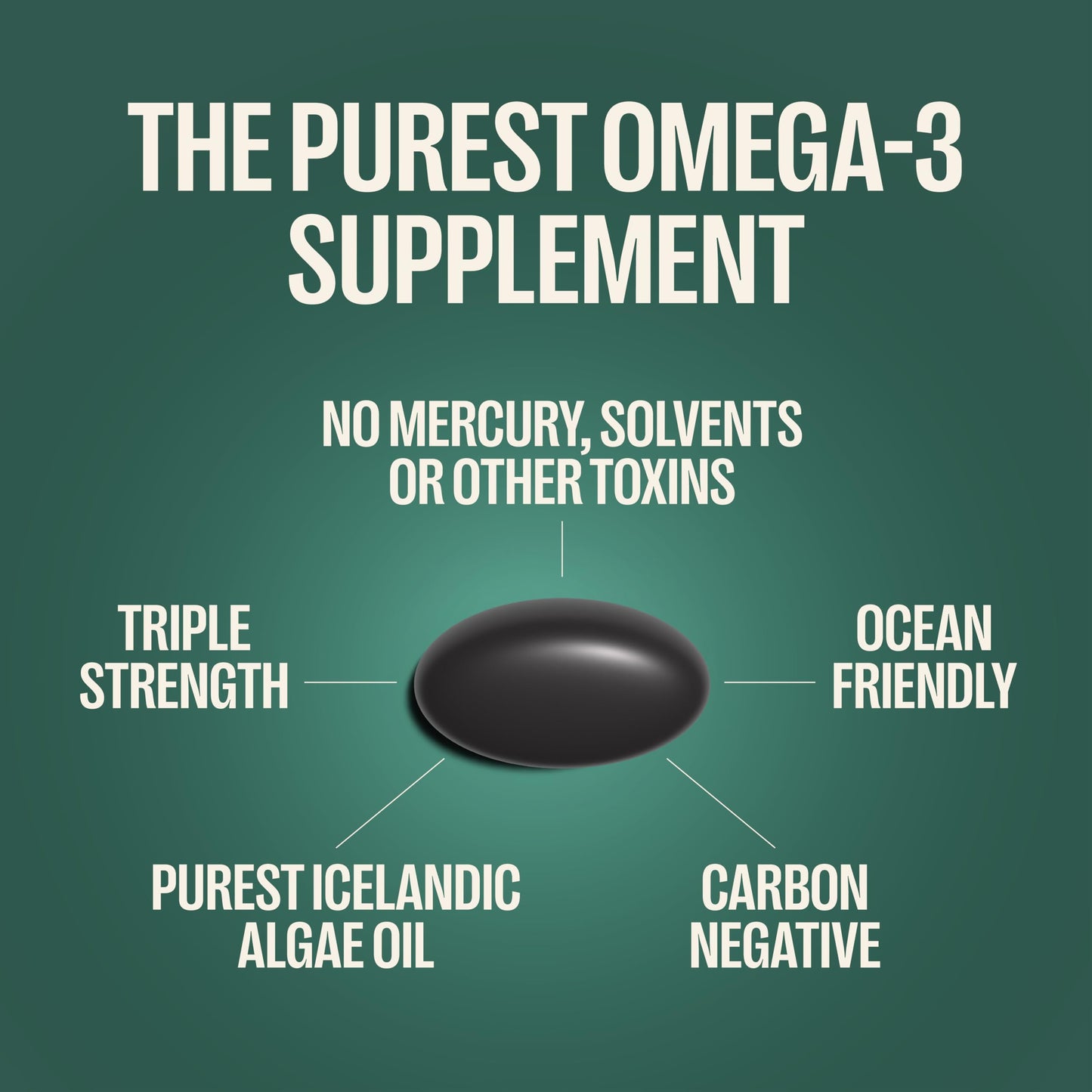 Orlo Prenatal DHA Supplement 1000mg - Mercury & Heavy Metals Free Algae Oil - Icelandic Nordic Omega-3, Mom & Baby Brain Development, No Fishy Aftertaste Softgels, 60