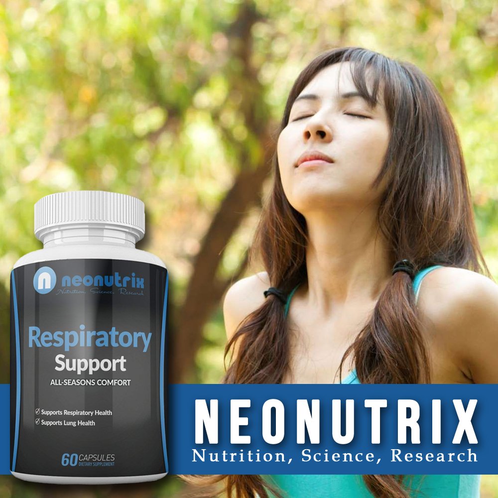 N NEONUTRIX NUTRITION, SCIENCE, RESEARCH Lung Detox Cleanse Supplement for Bronchial Wellness & Natural Respiratory Support – Vegetarian Friendly Nasal Decongestant, 60 Capsules