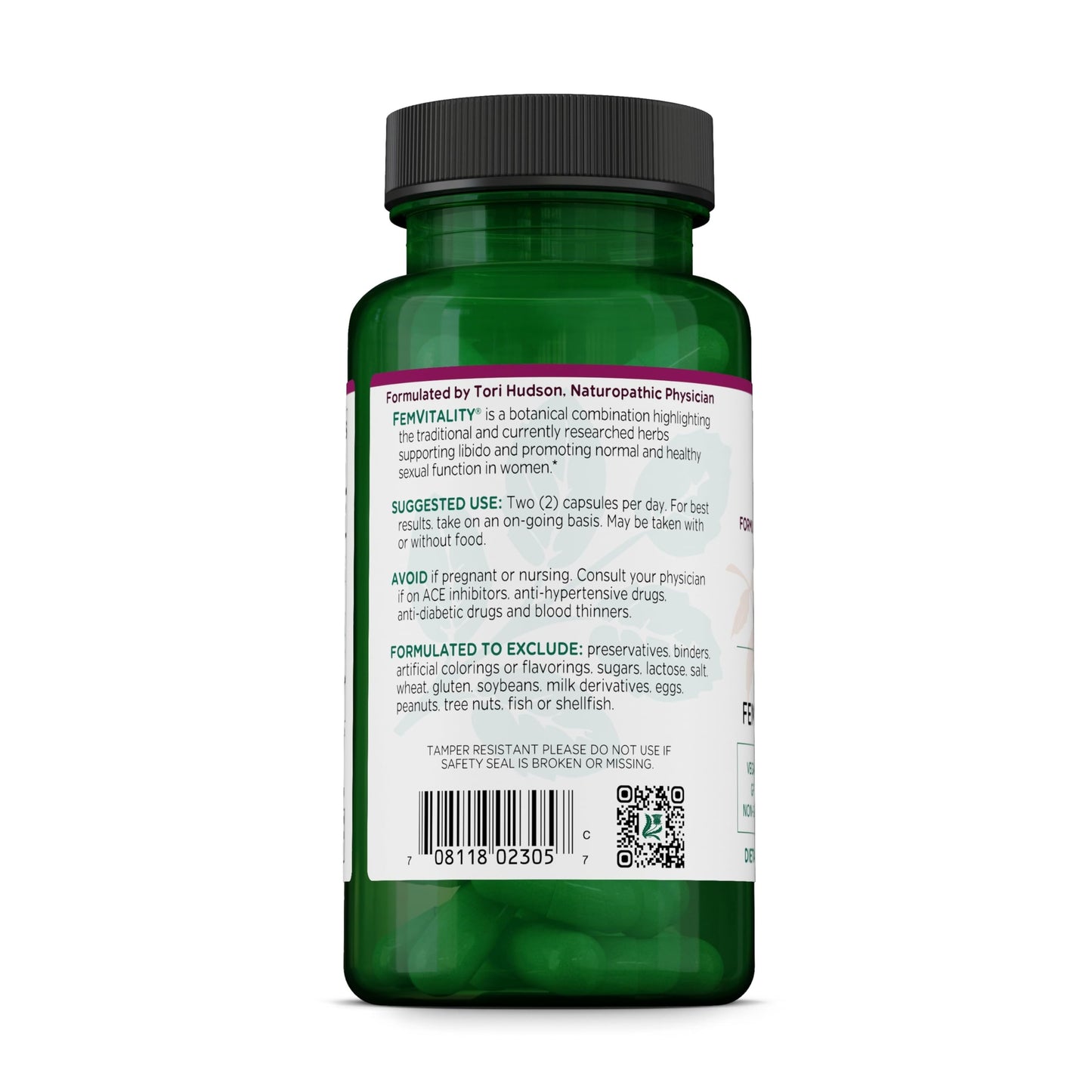 Vitanica FemVitality Libido Supplement for Women Capsules, 60 Count