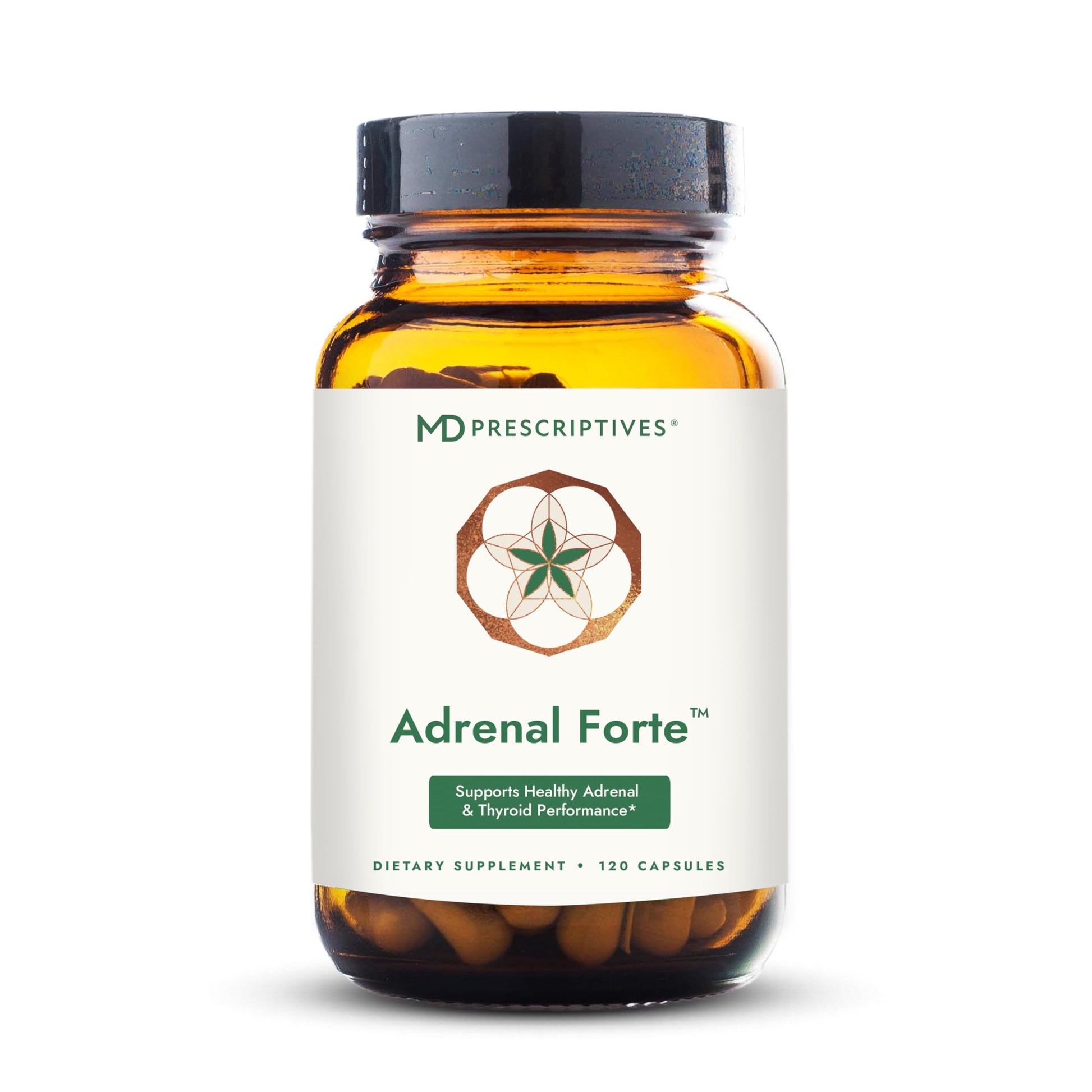 MD Prescriptives Adrenal Forte Adrenal Support Supplement with Ashwagandha & Rhodiola 120 Capsules