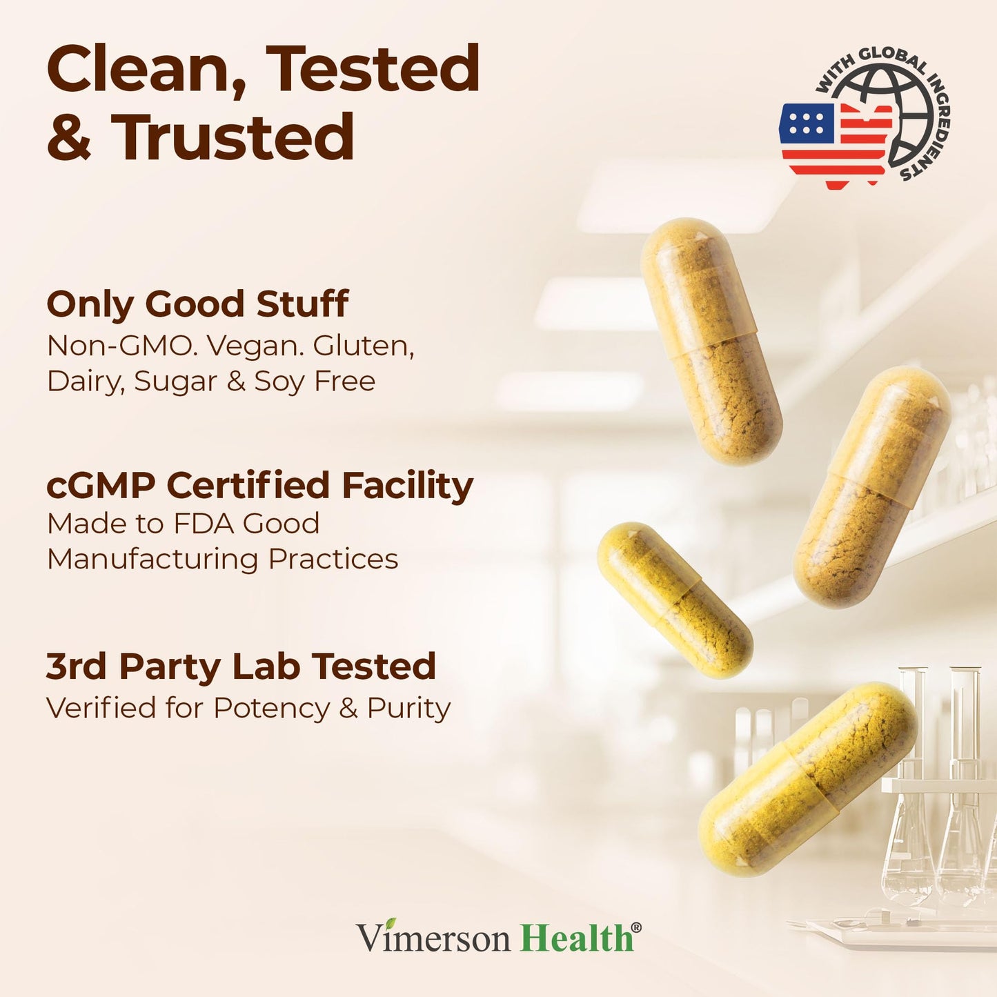 Vimerson Health Boswellia Turmeric Curcumin Supplement with Turmeric Ginkgo Biloba Capsule 120 Count