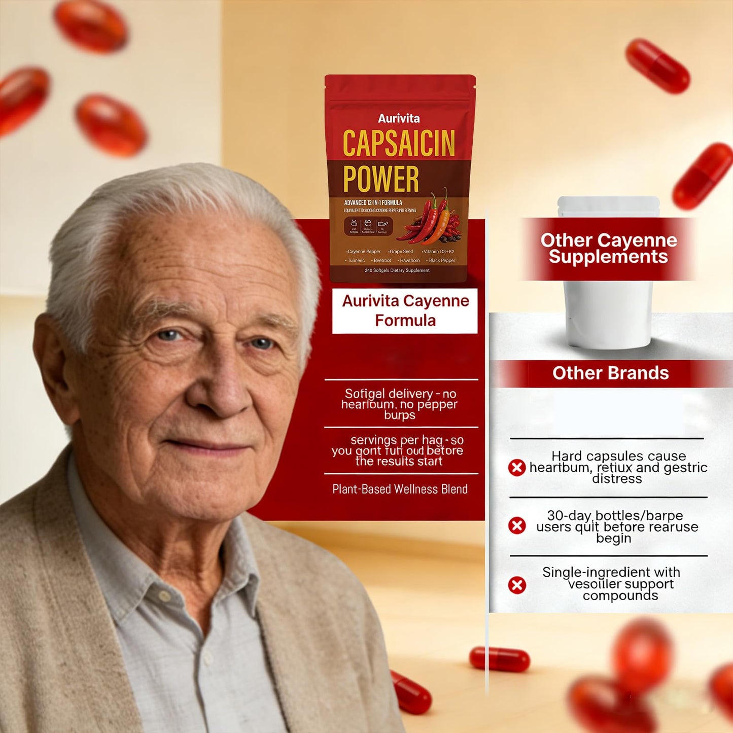 Aurivita Capsaicin Capsule, 1 Count