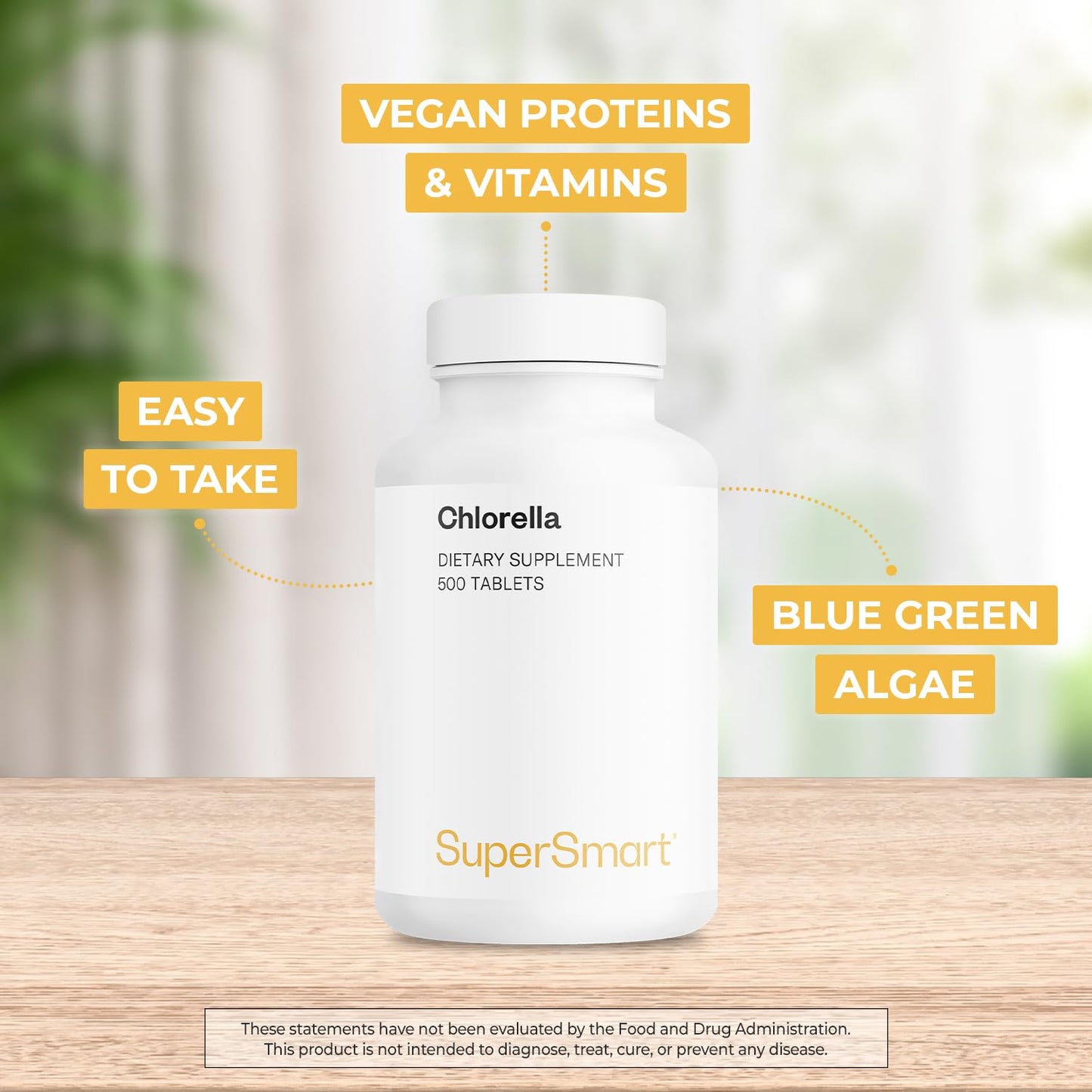 Supersmart Chlorella Supplement 500 Tablets