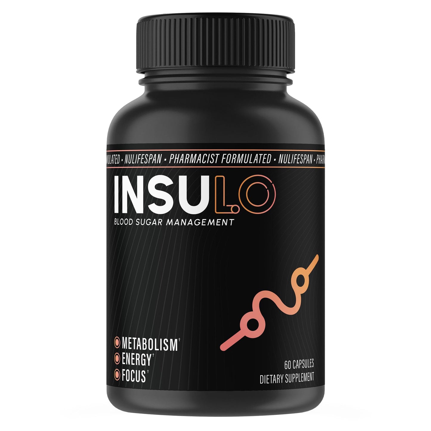 Nulifespan InSuLo Metabolism, Energy and Focus Supplement for Adults, Capsules, 60 Count