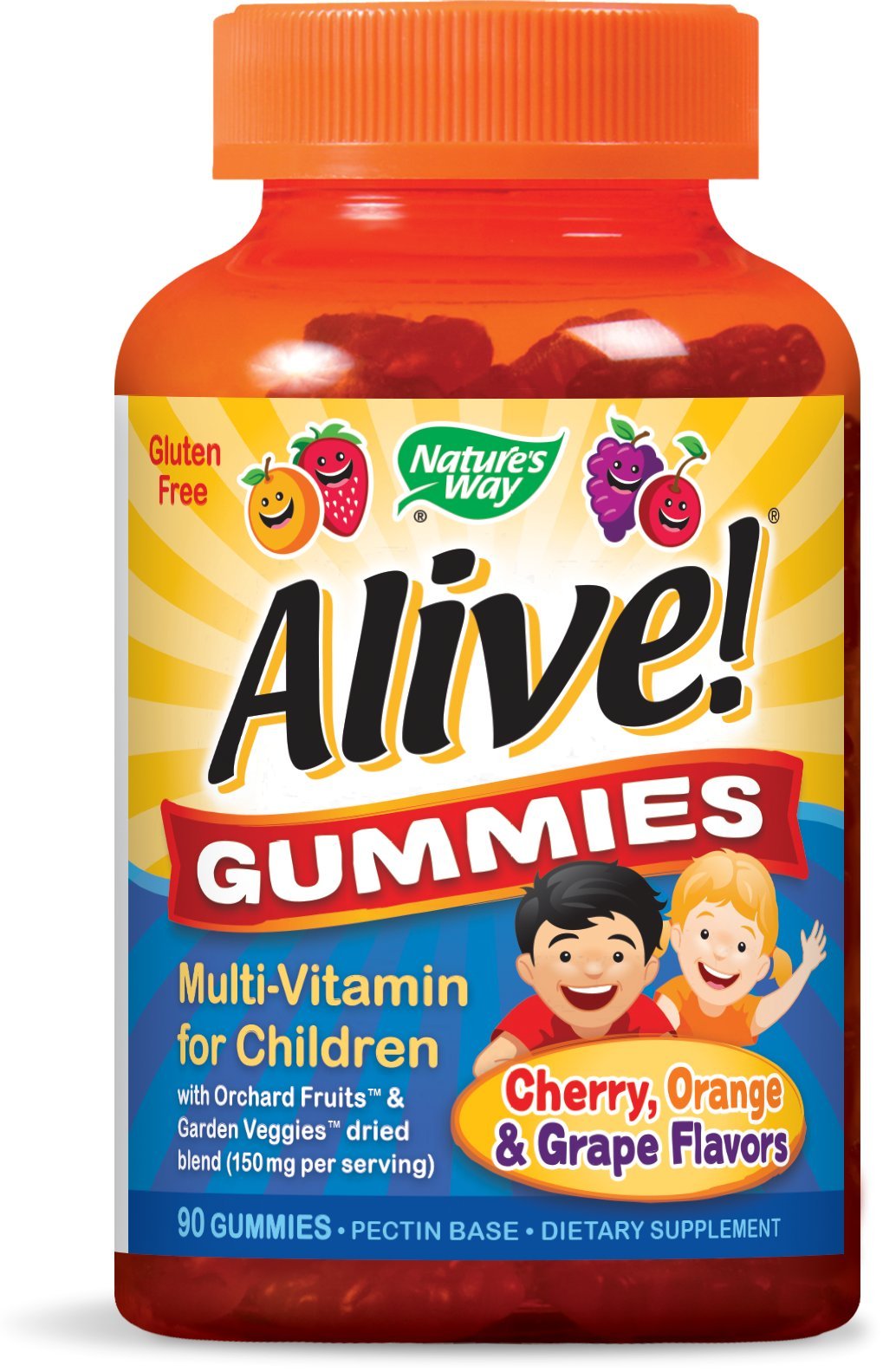 Nature's Way Alive Children's Multi-Vitamin Gummies, 90 Count
