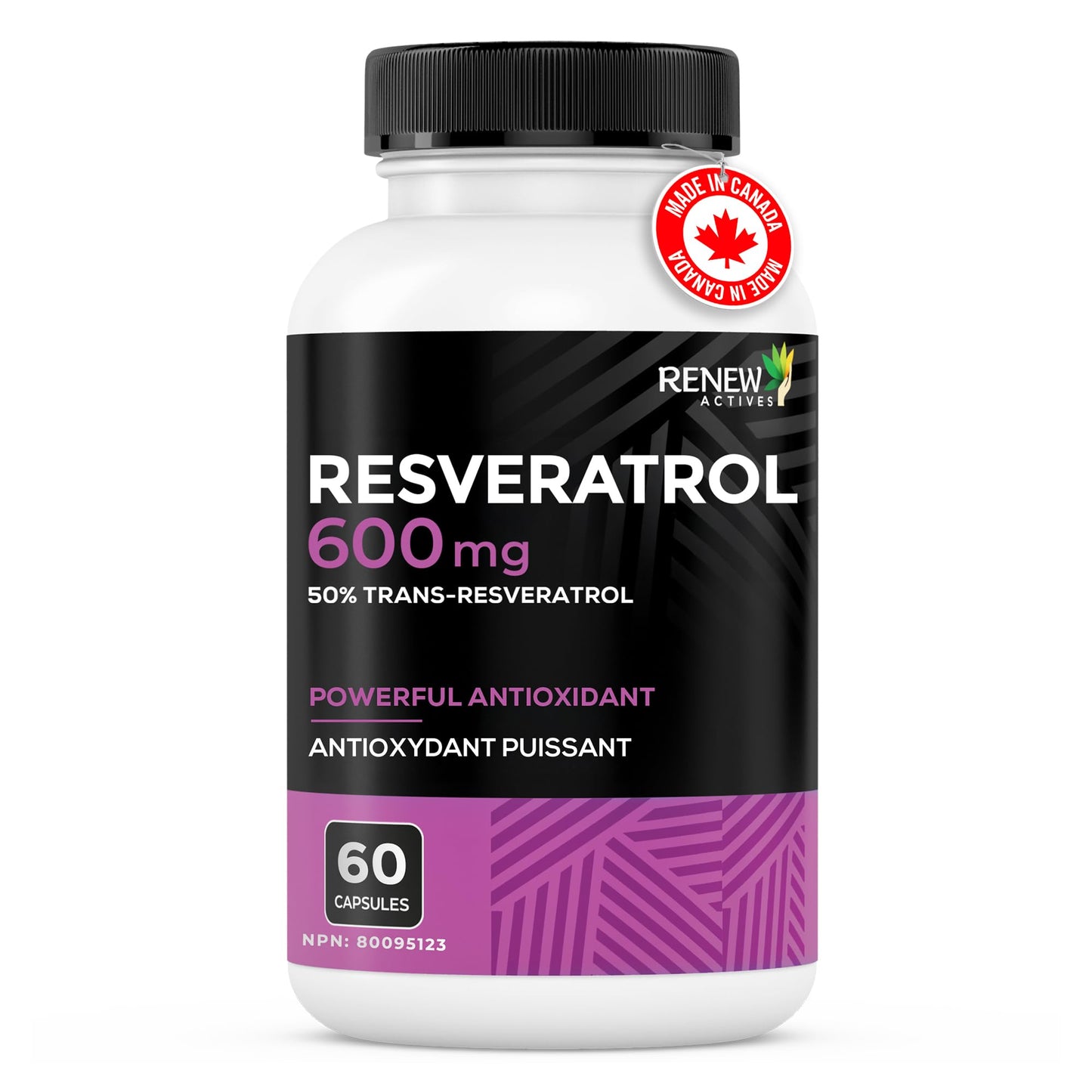 Renew Actives Resveratrol Supplement 60 Capsules