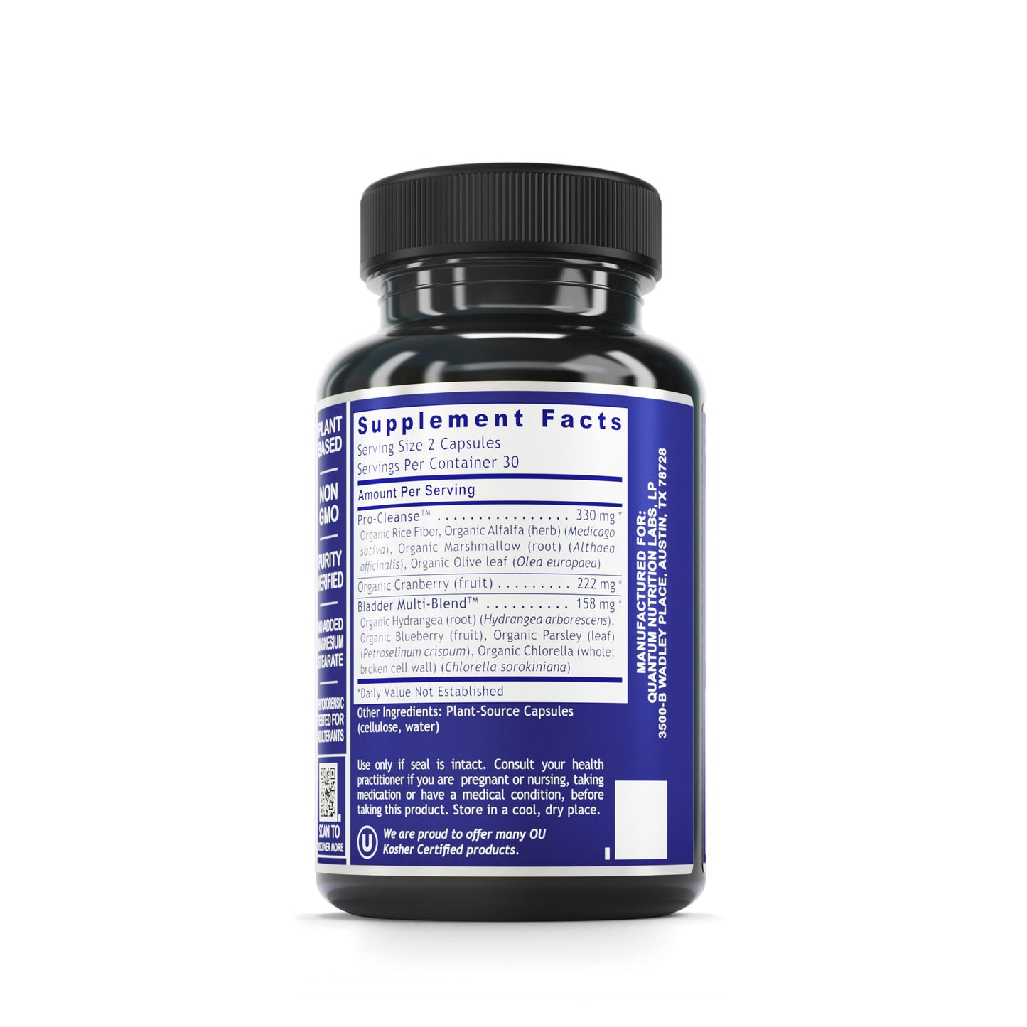 Quantum Nutrition Quantum Bladder Support Cranberry Capsule, 60 Capsules