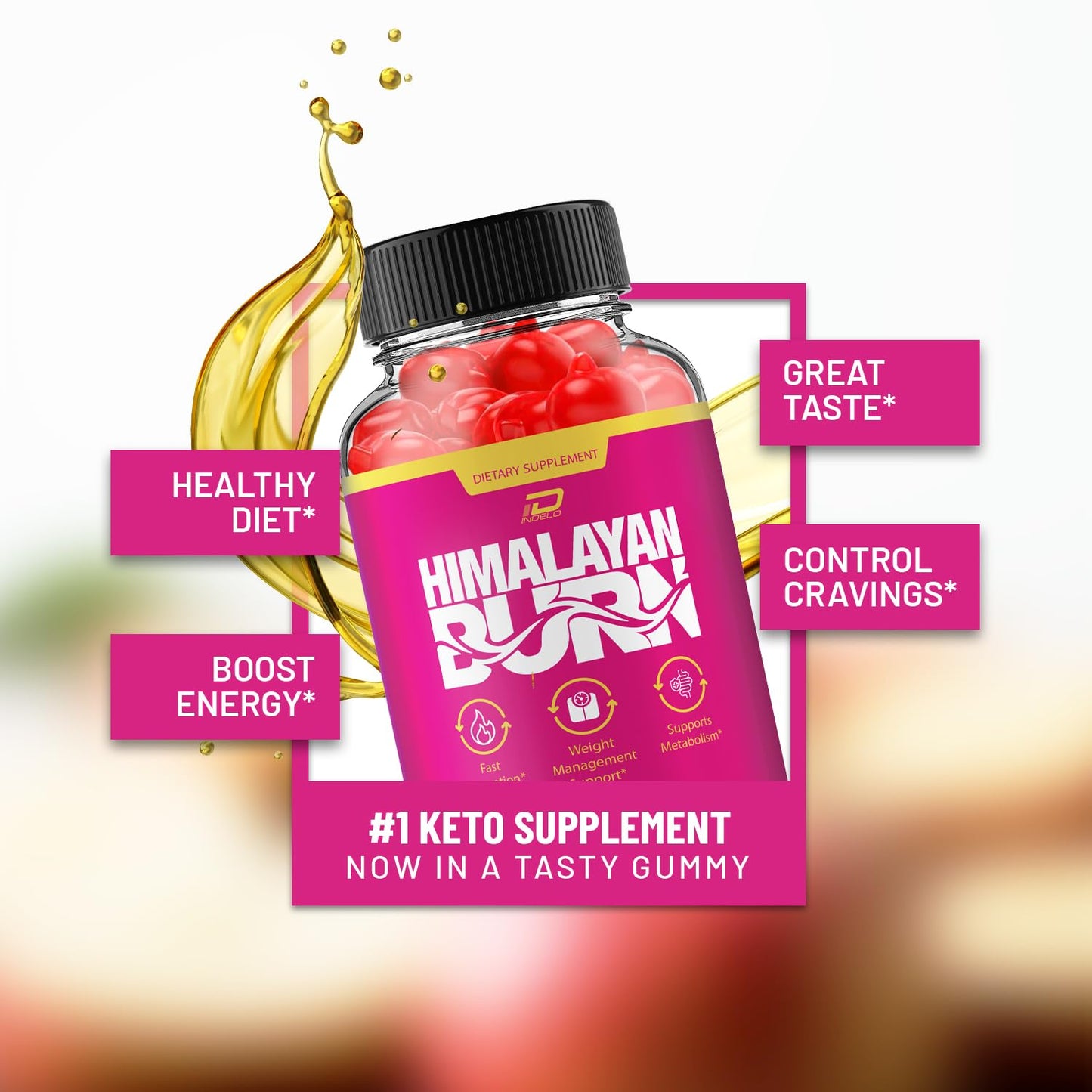 Indelo Himalayan Burn Gummies, 300 Gummies