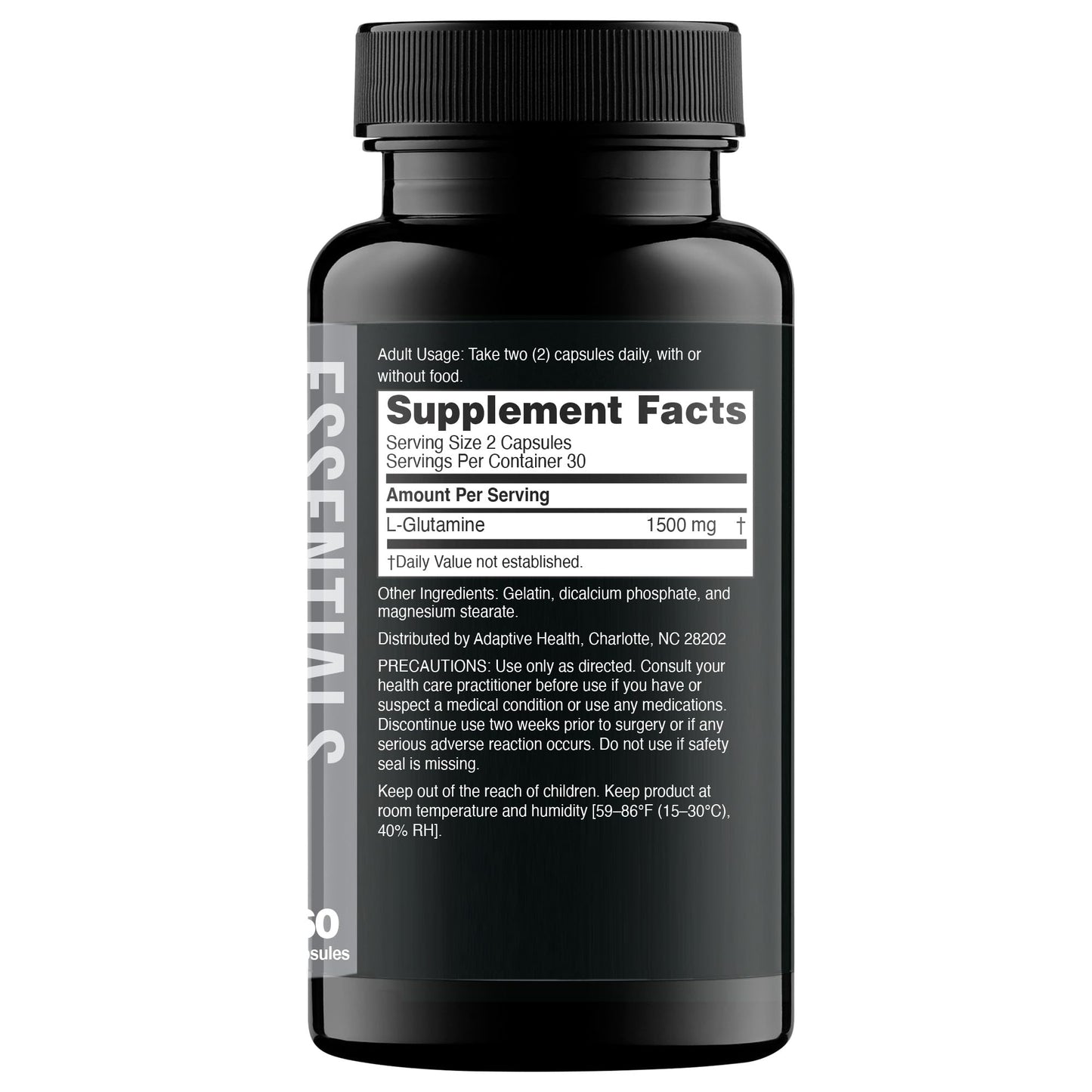 Nugenix Essentials L-Glutamine Capsules, 150 Count