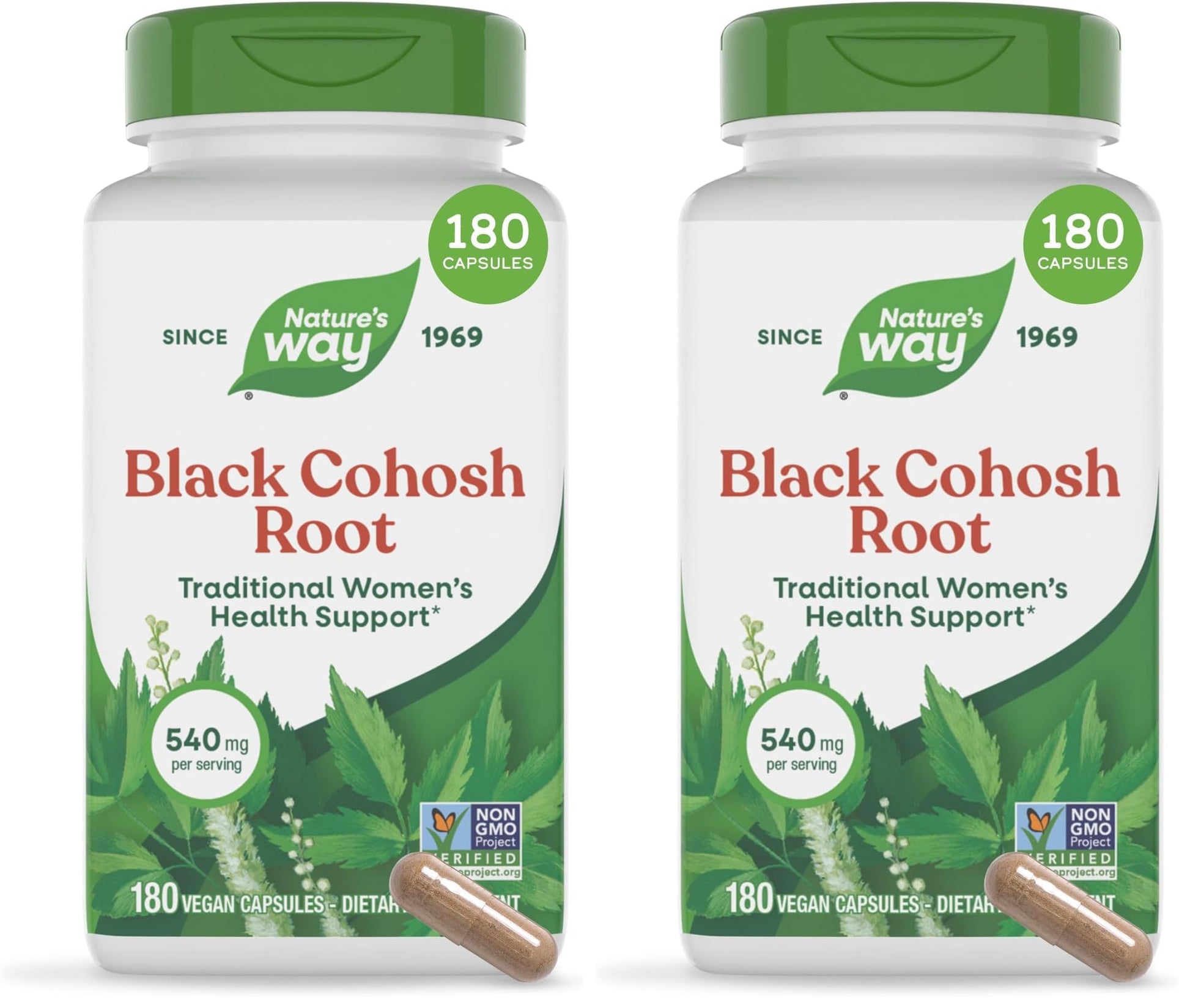 Nature's Way Black Cohosh Root Capsules 360 Capsules