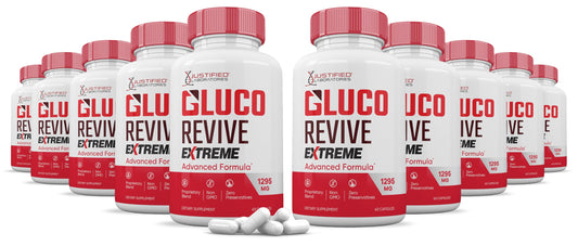 Justified Laboratories Gluco Revive Extreme 1295MG Glyco Support Advanced Formula Capsules, 600 Count