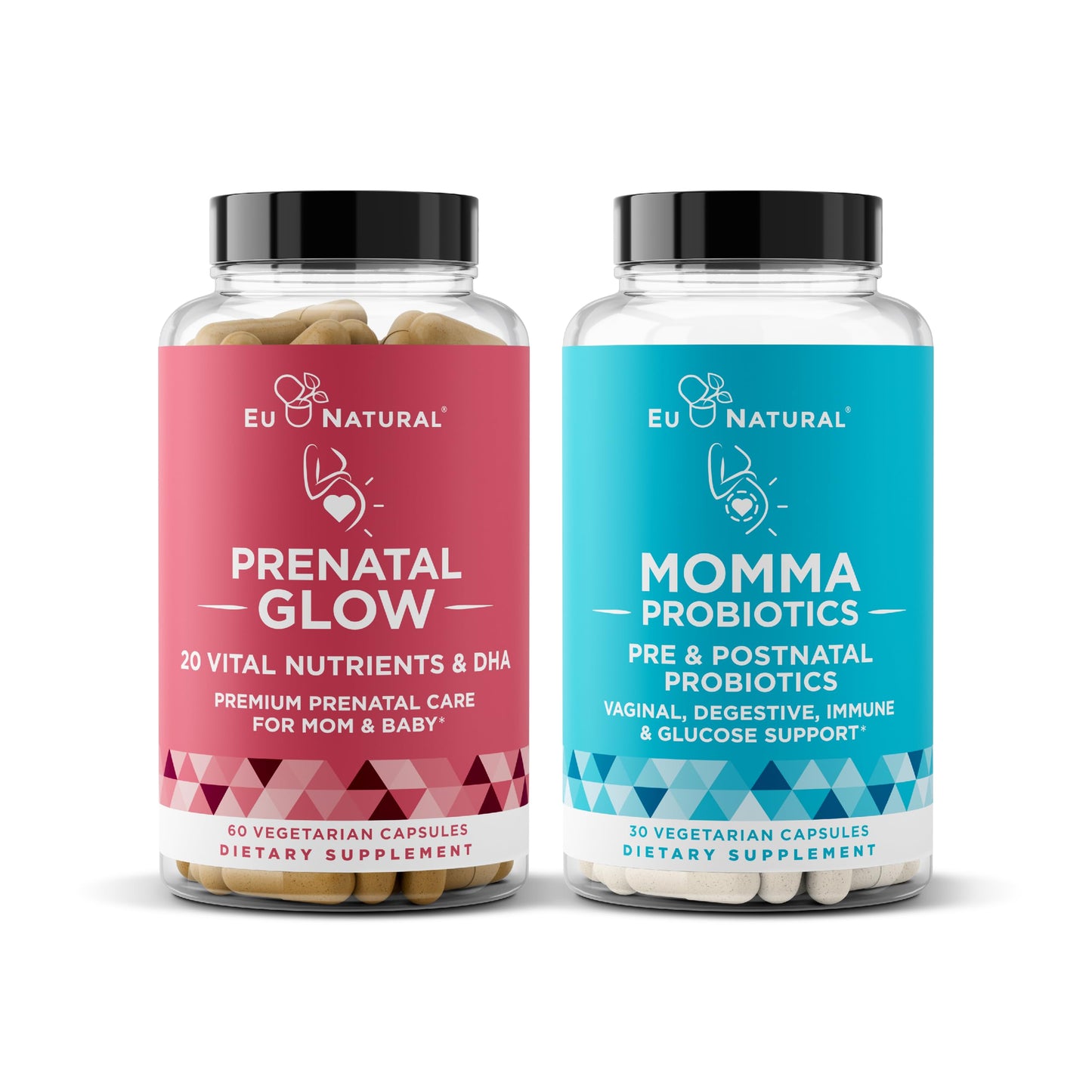 Eu Natural Glow Prenatal Multivitamin Capsules, 120 Count