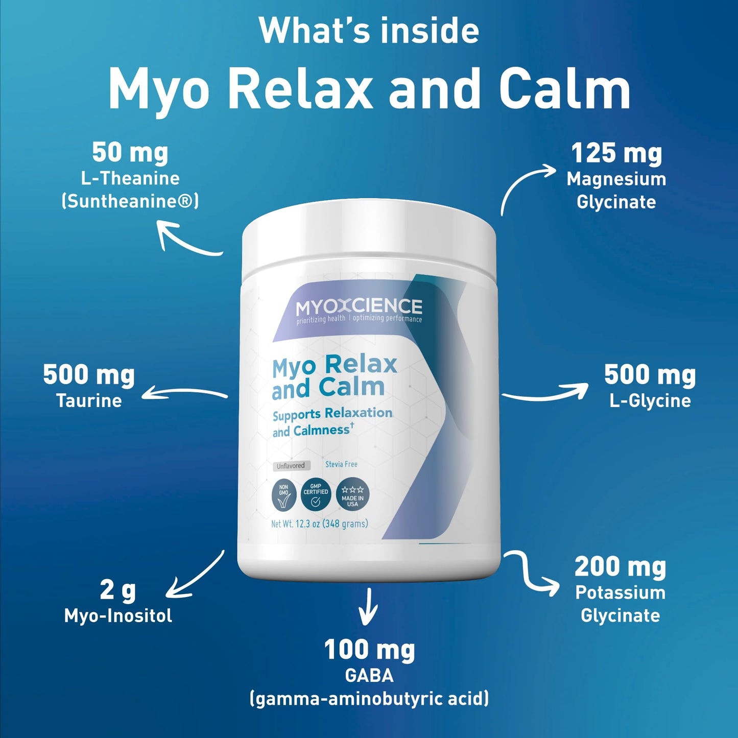 MYOXCIENCE Myo Relax & Calm Powder 8.25 Ounce
