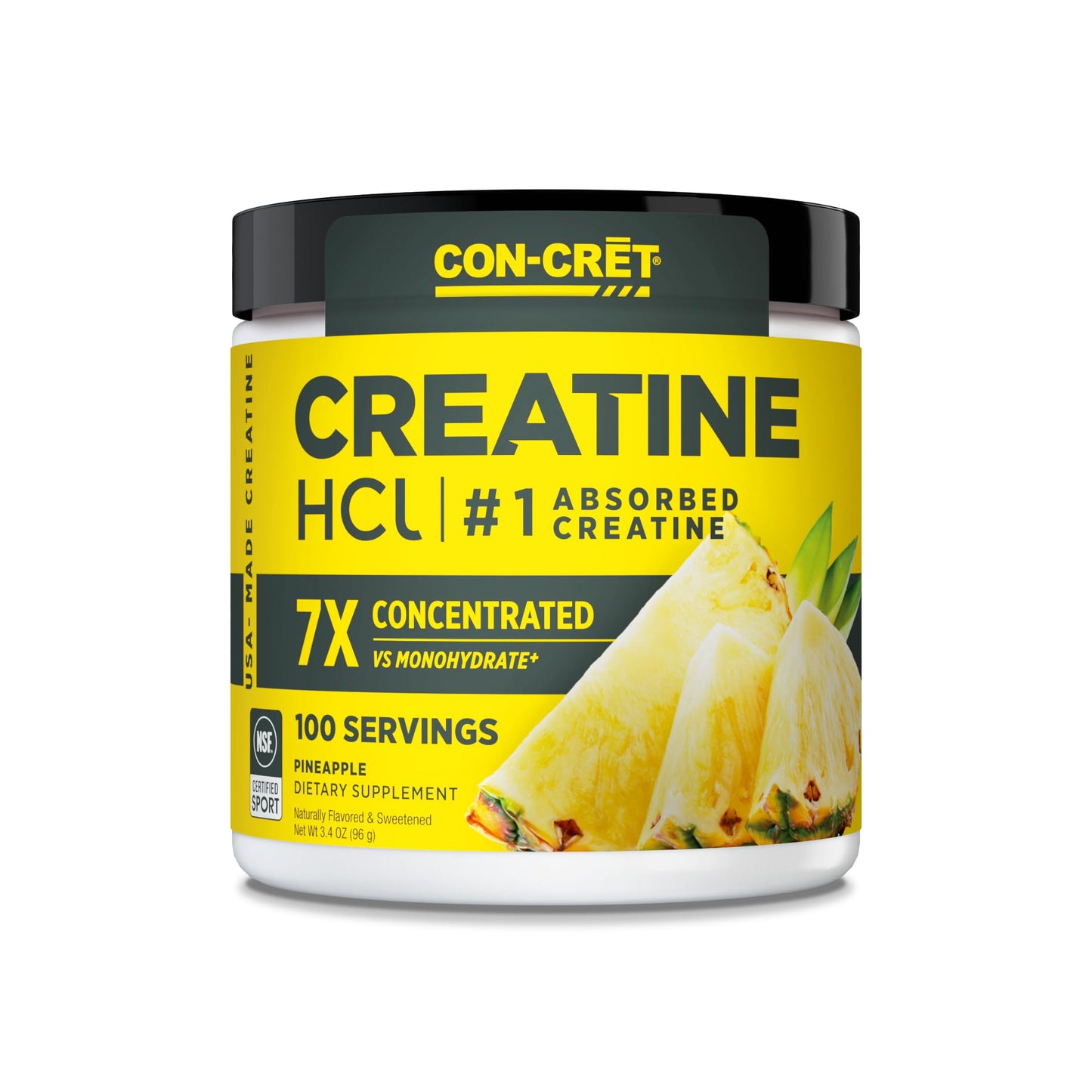 CON-CRET Creatine HCl Powder 100 Servings