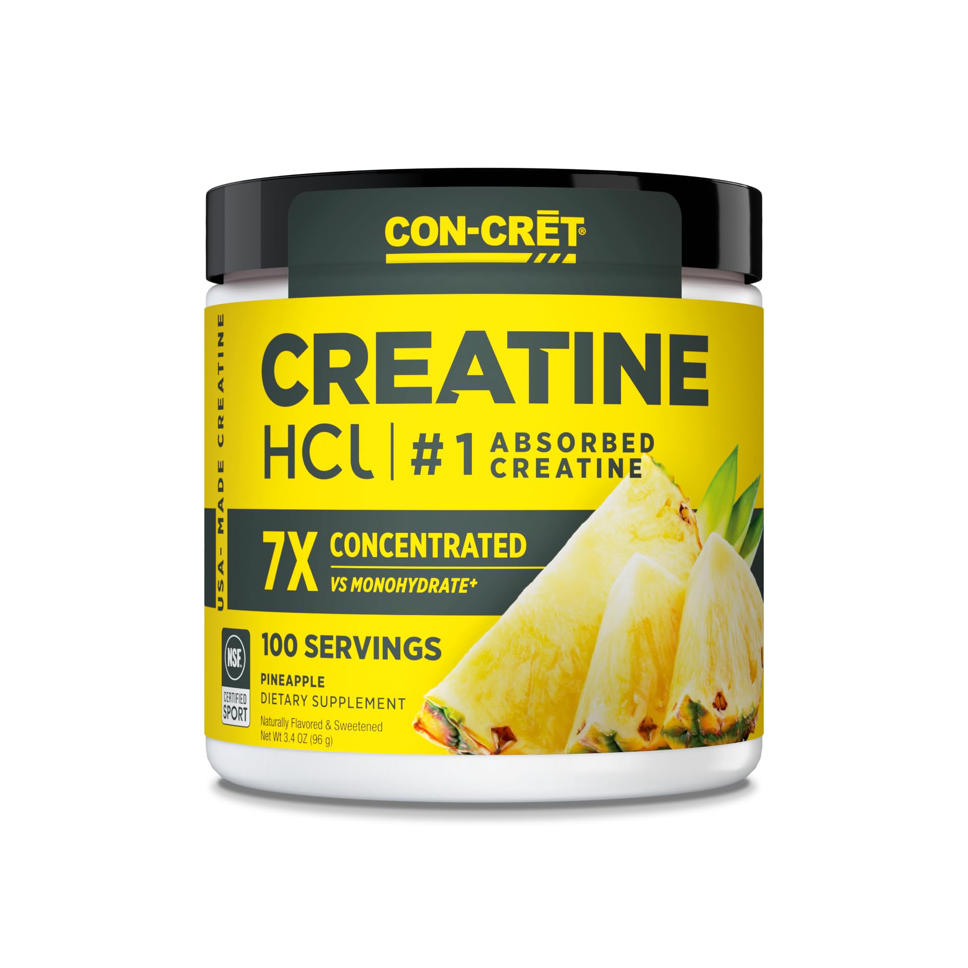 CON-CRET Creatine HCl Powder 100 Servings