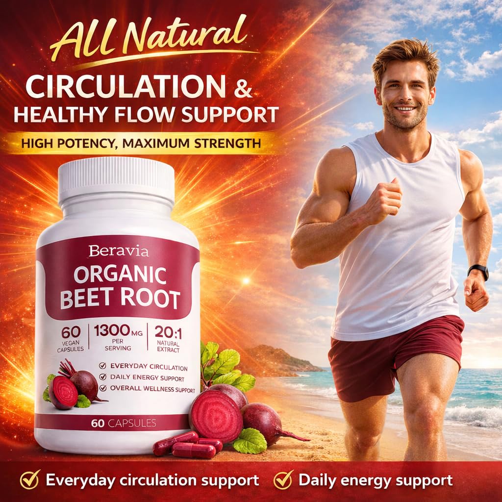 Beravia Organic Beet Root Capsule 120 Count