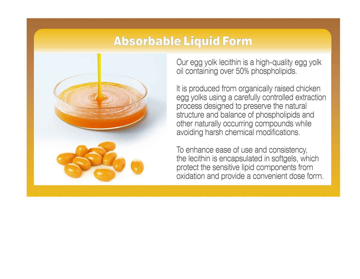 PHARMAKON Organic Egg Yolk Lecithin Softgel 90 Count