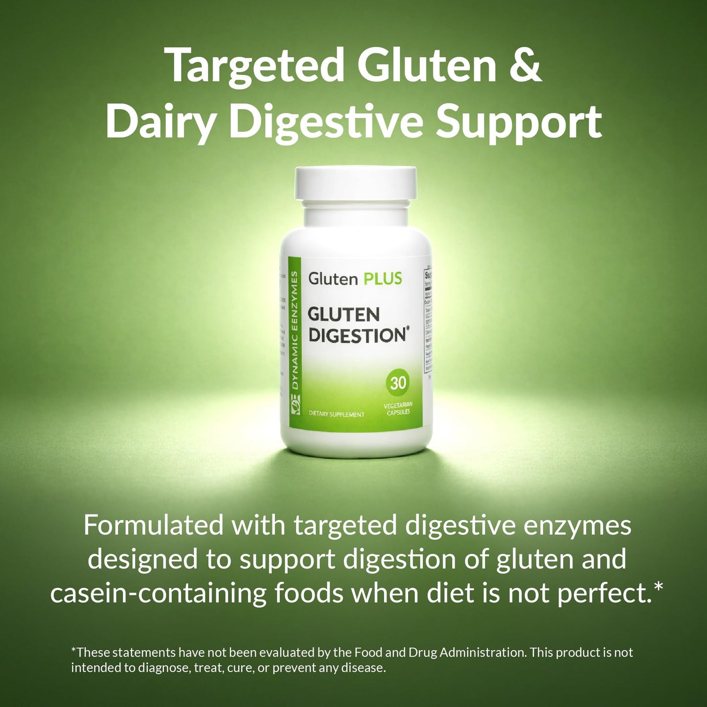 Dynamic Enzymes Gluten Plus Advanced Digestive Enzymes 30 Capsules